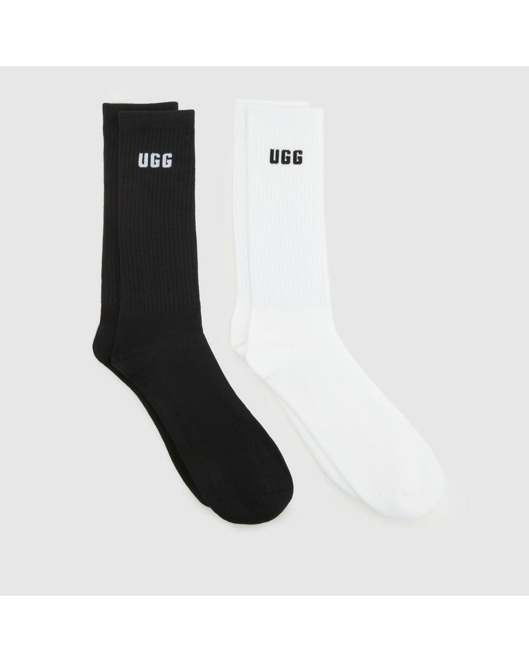 Ugg Black Leander Crew Socks Pack