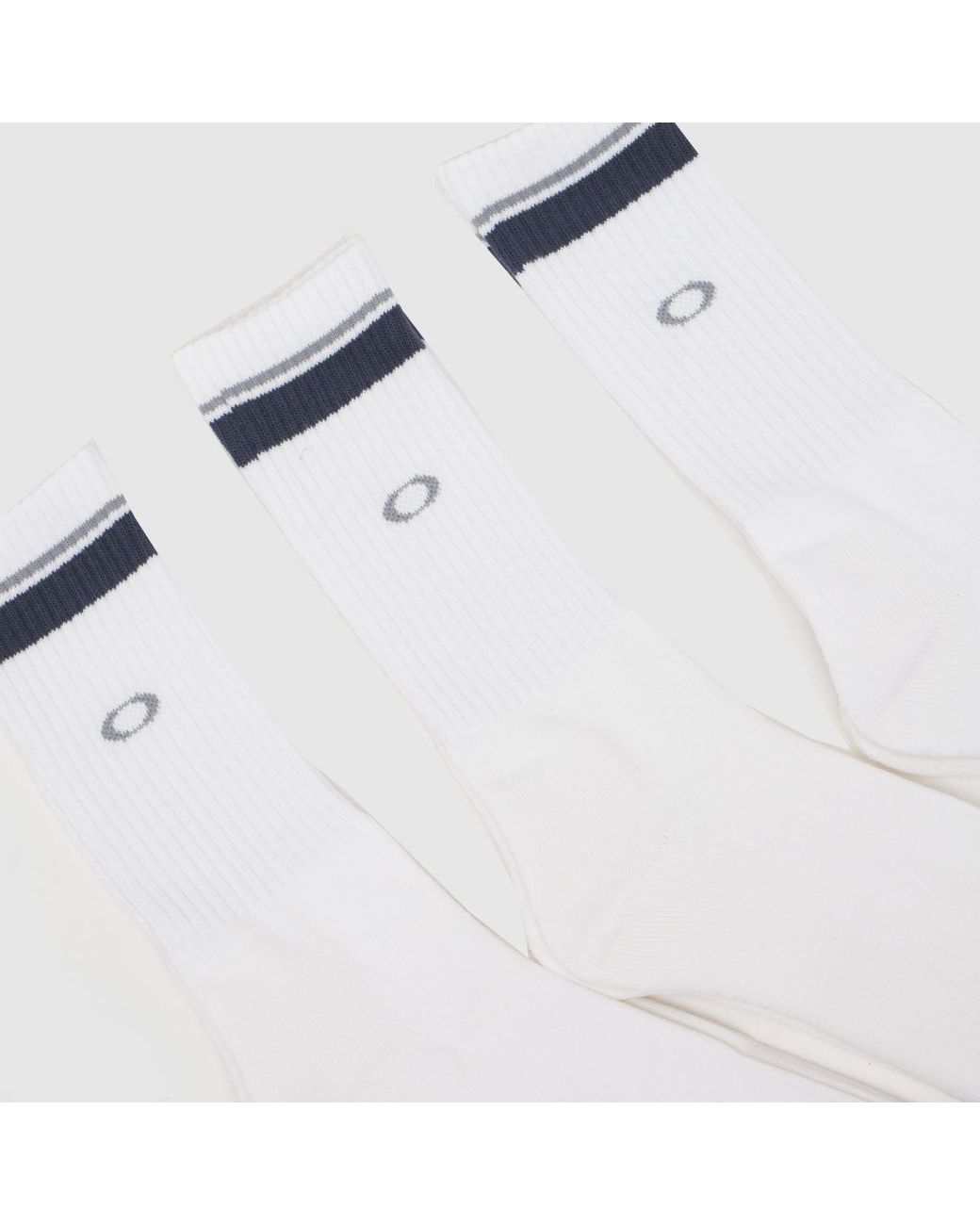 Oakley White Essential Crew Socks 3 Pack