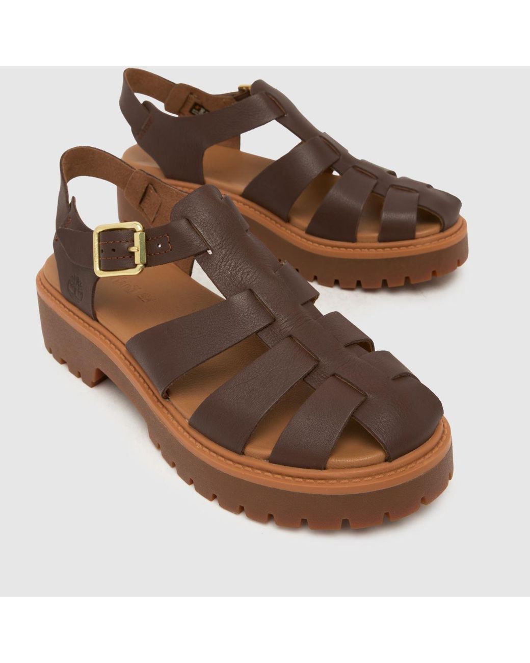 Timberland Brown Stone Street Fisherman Sandals