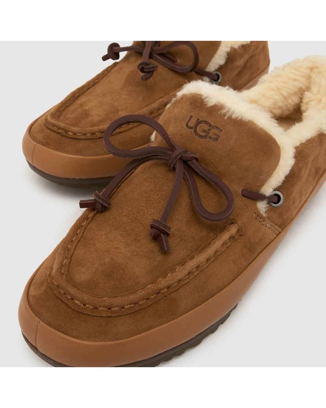 Ugg Brown Quill Slip-On Slippers