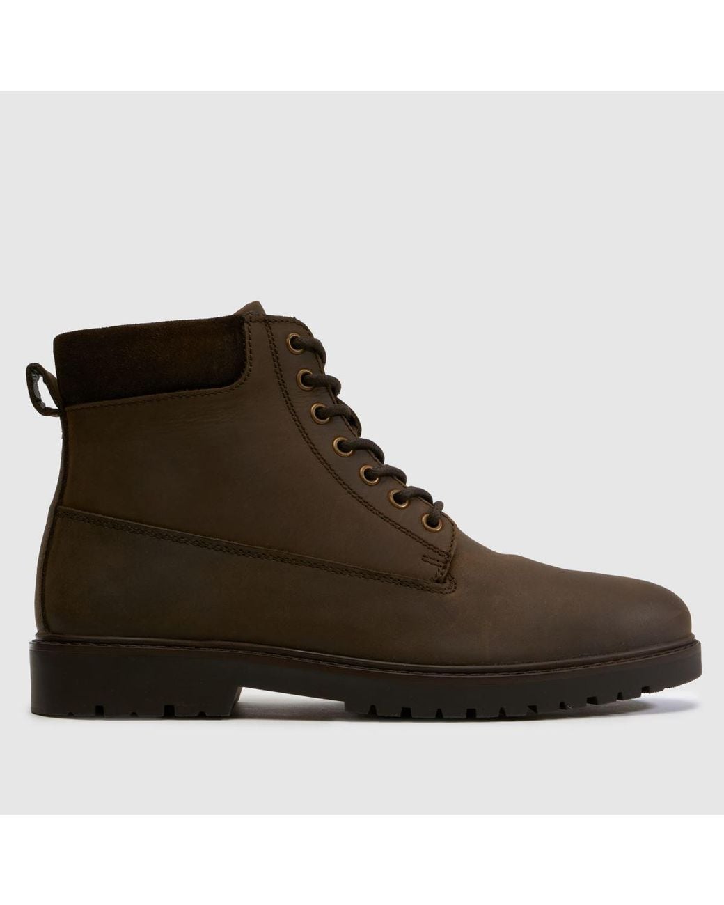 Schuh Brown Giles Leather Boots for men