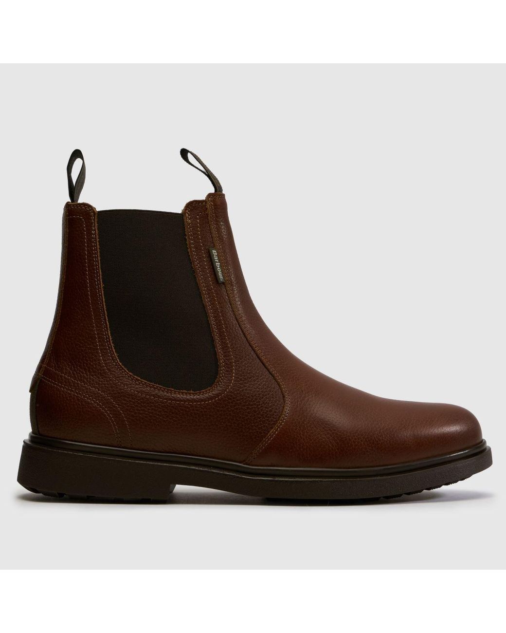 Barbour Brown Hale Chelsea Boots for men