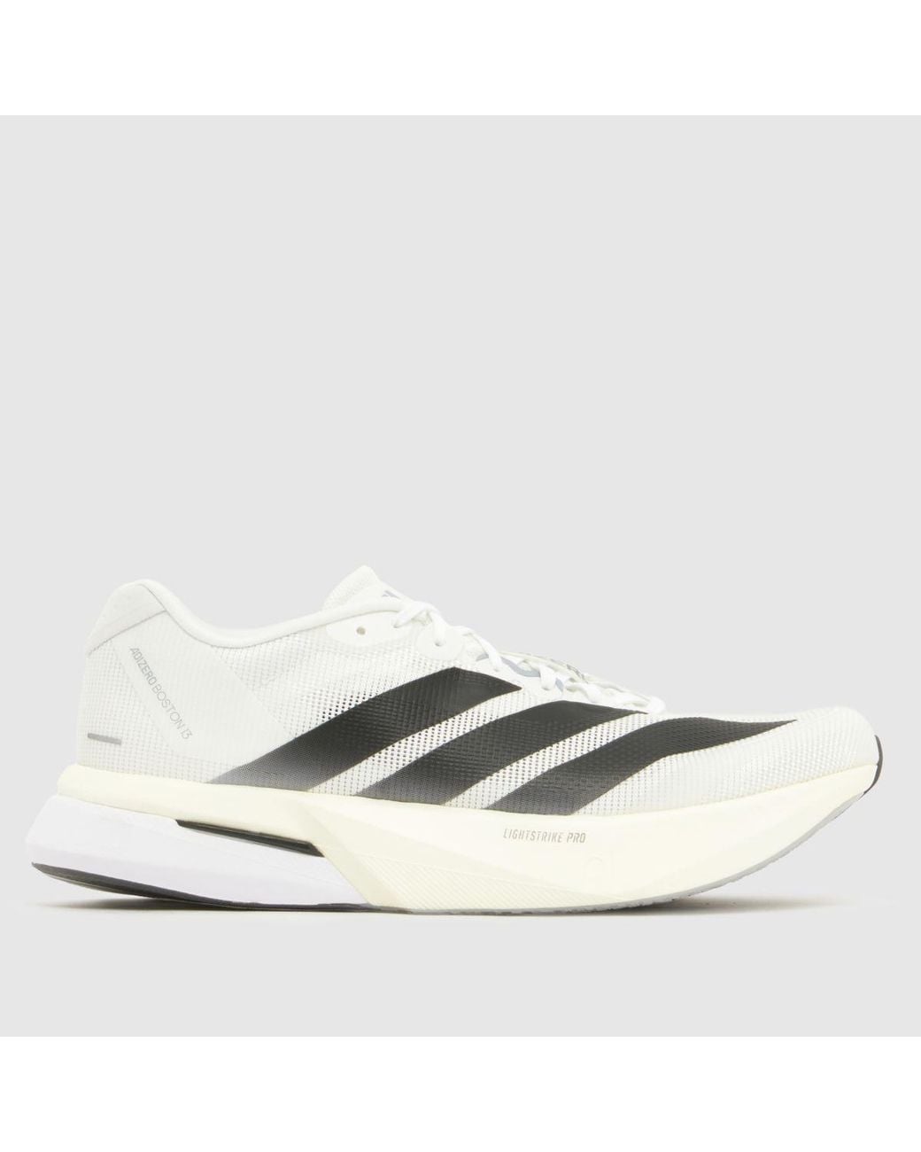 Adidas White Adizero Boston 13 Trainers for men