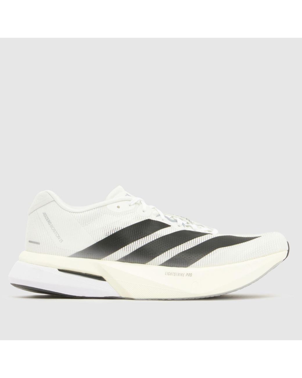 Adidas White Adizero Boston 13 Trainers for men