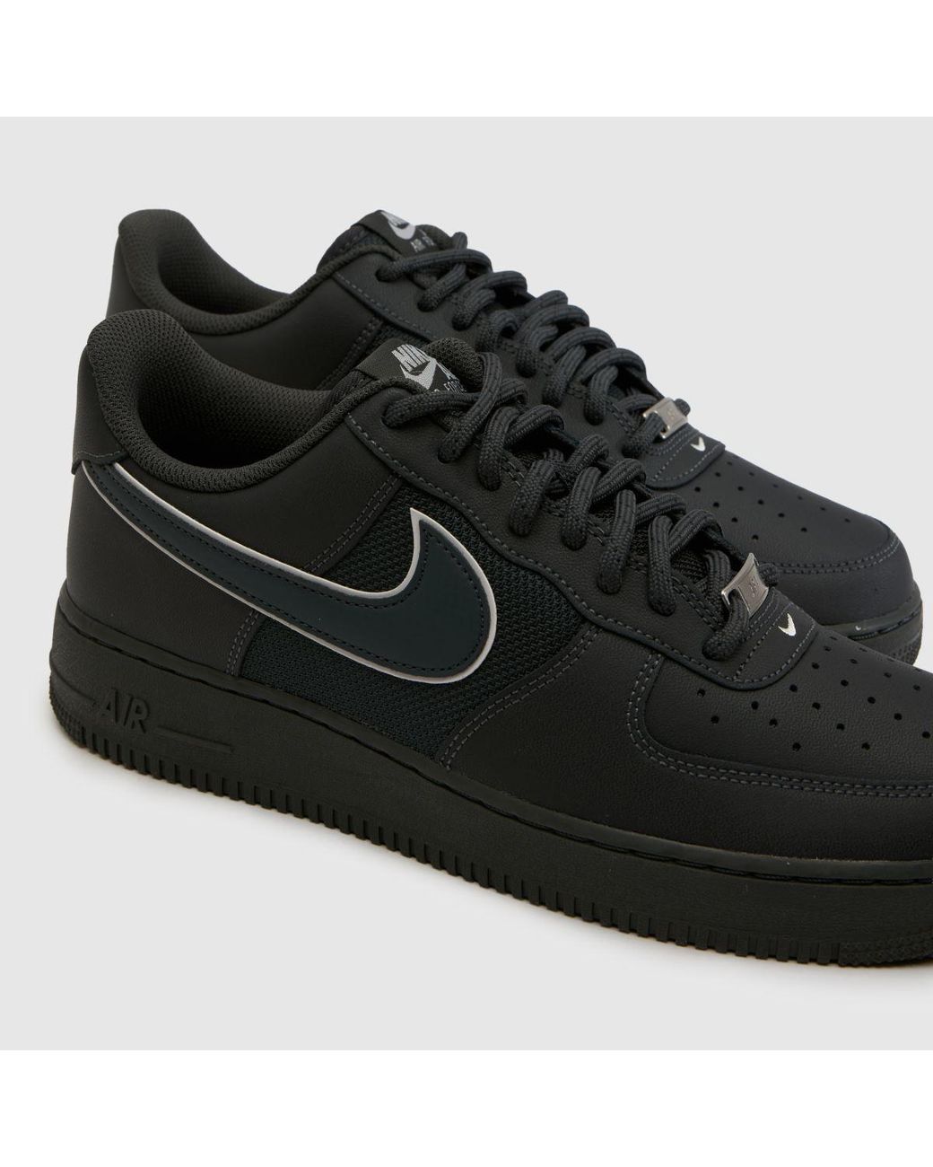 Nike Black Air Force 1 Trainers for men