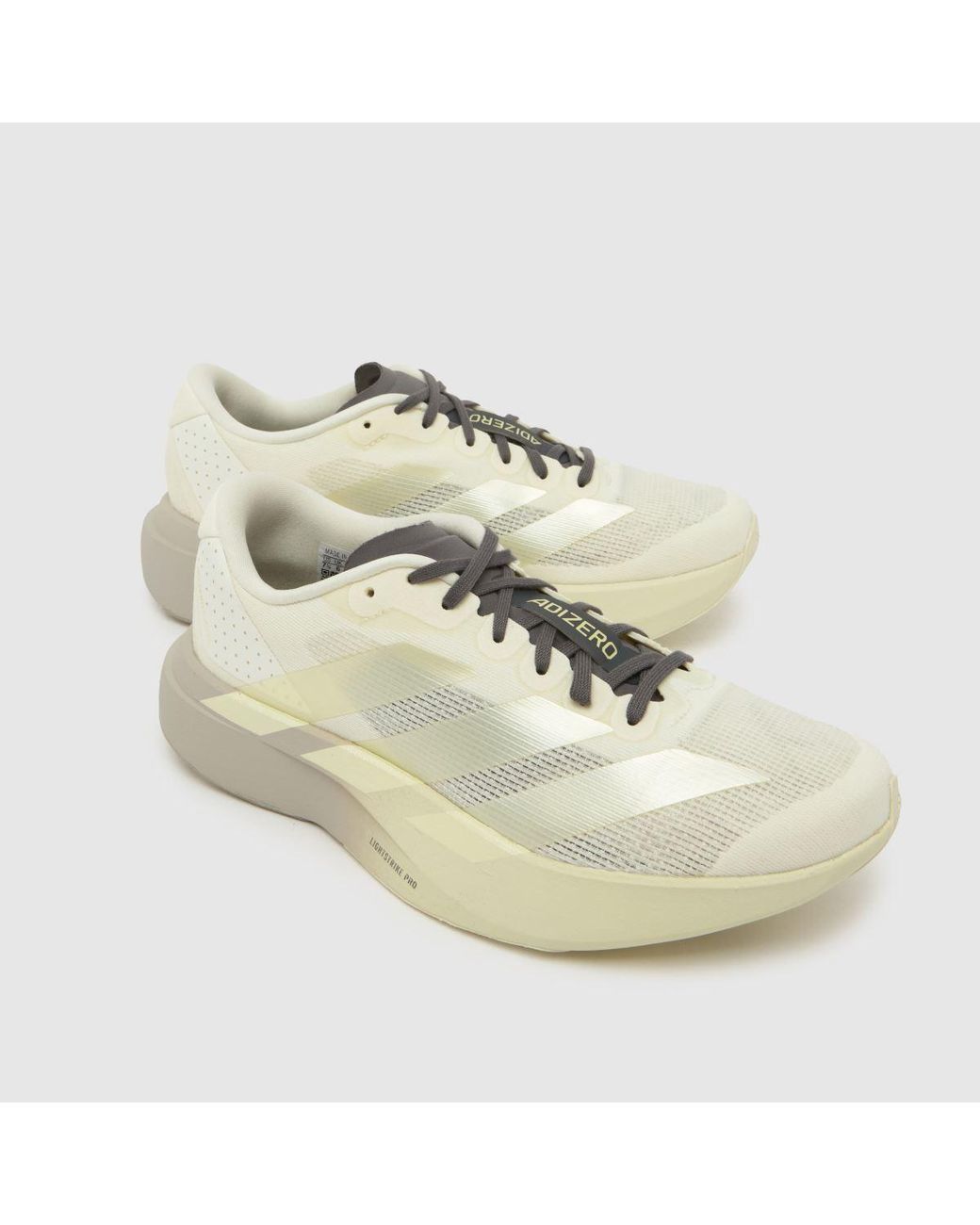Adidas White Adizero Evo Sl Trainers