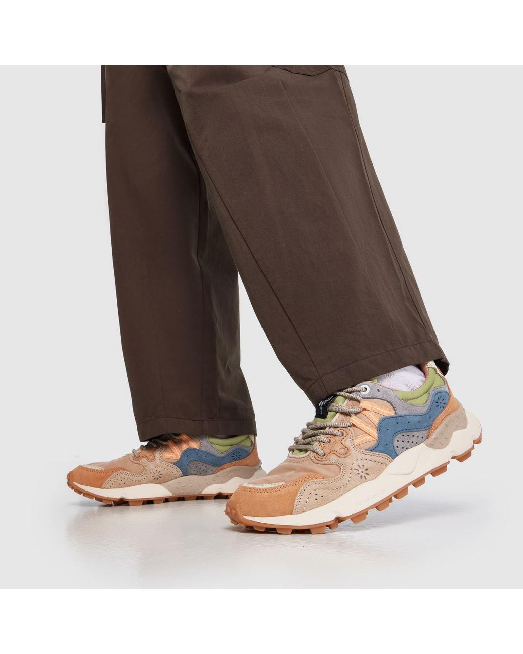 Flower Mountain Blue Yamano 3 Trainers