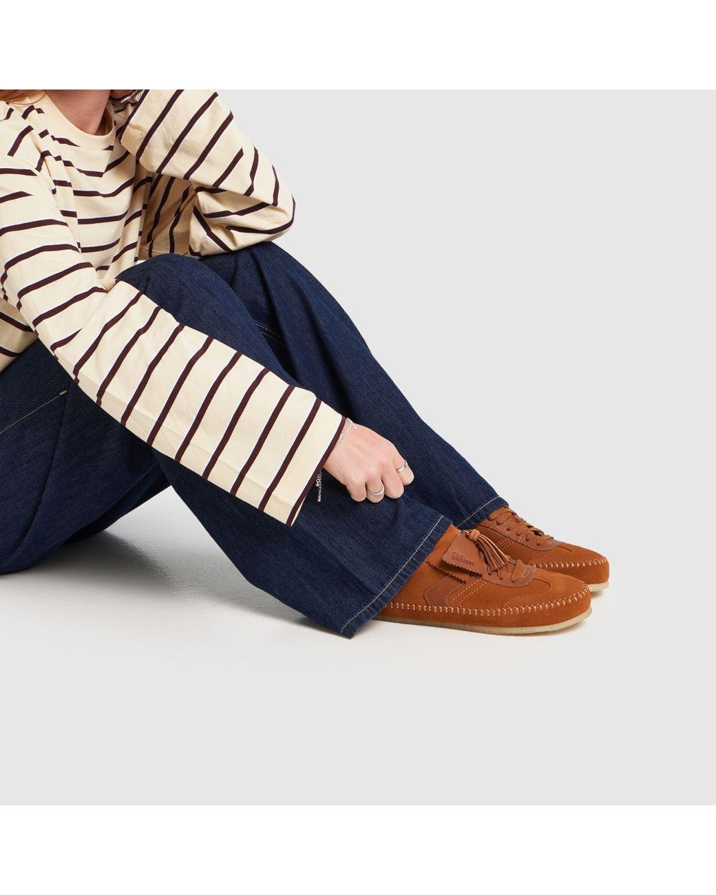 Clarks Brown Tor Low Trainers