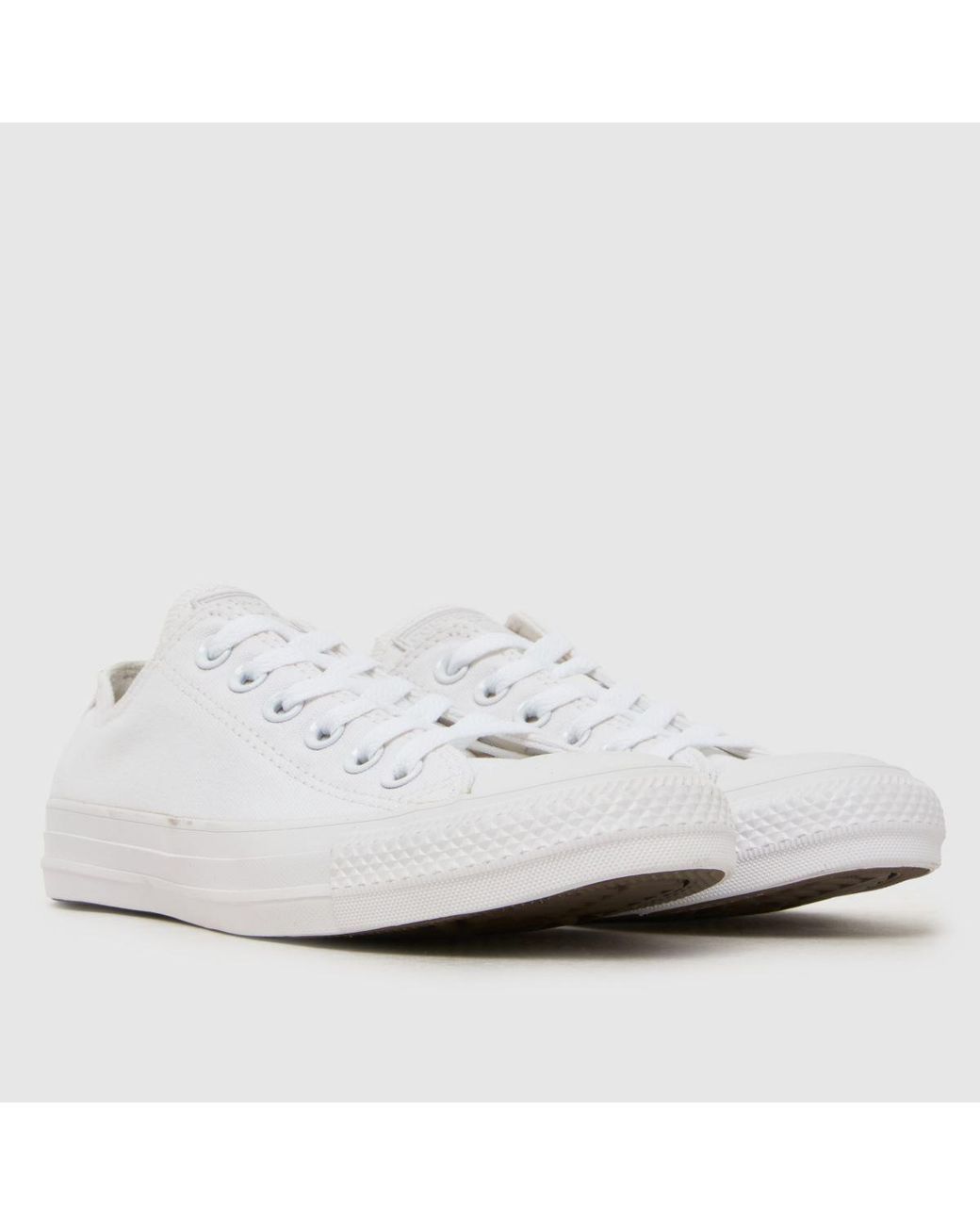Converse White All Star Oxford Mono Trainers