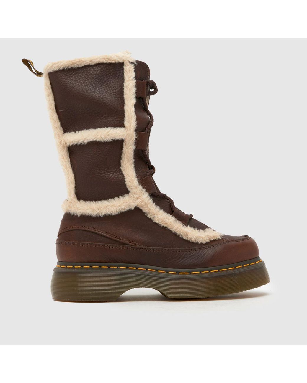 Dr. Martens Brown Buzz Lace High Leg Boots