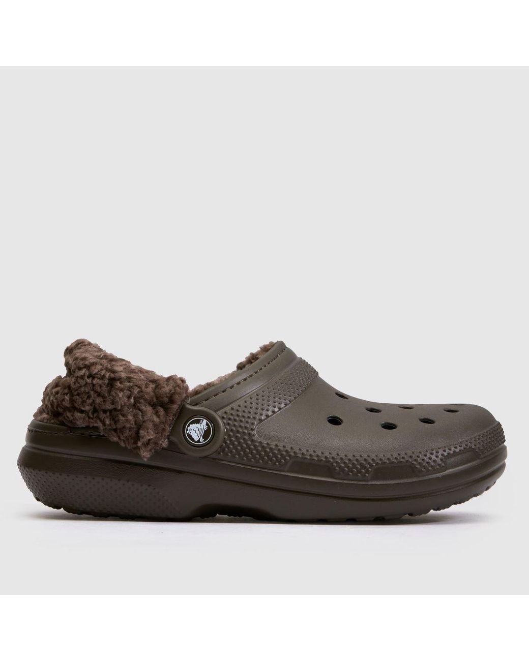 CROCSTM Brown Classic Fleece Lined Clog Sandals