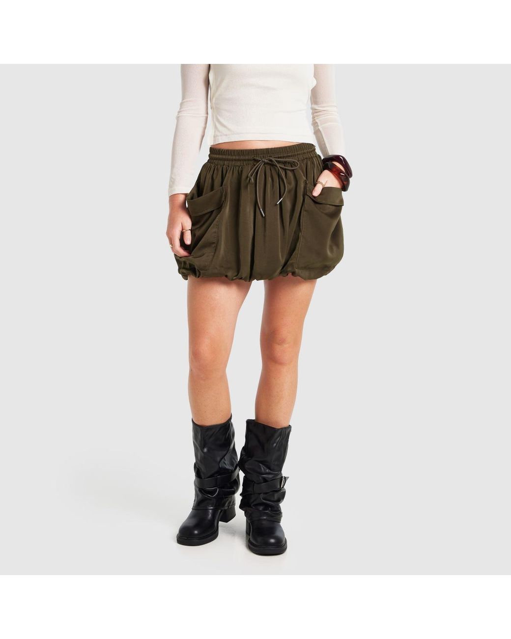 SIMMI Black Echo Slouch Mid Boots