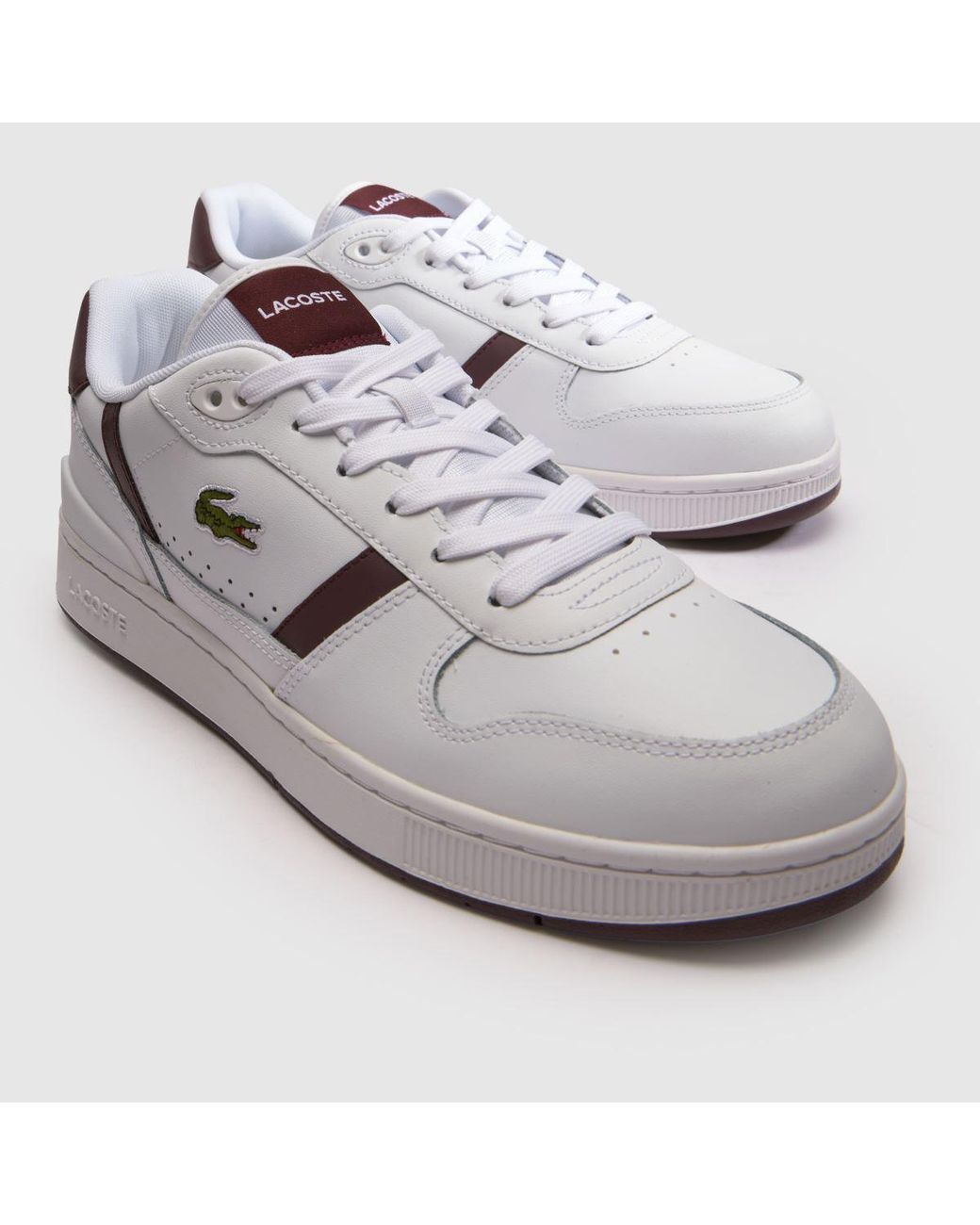 Lacoste White T-Clip Trainers for men