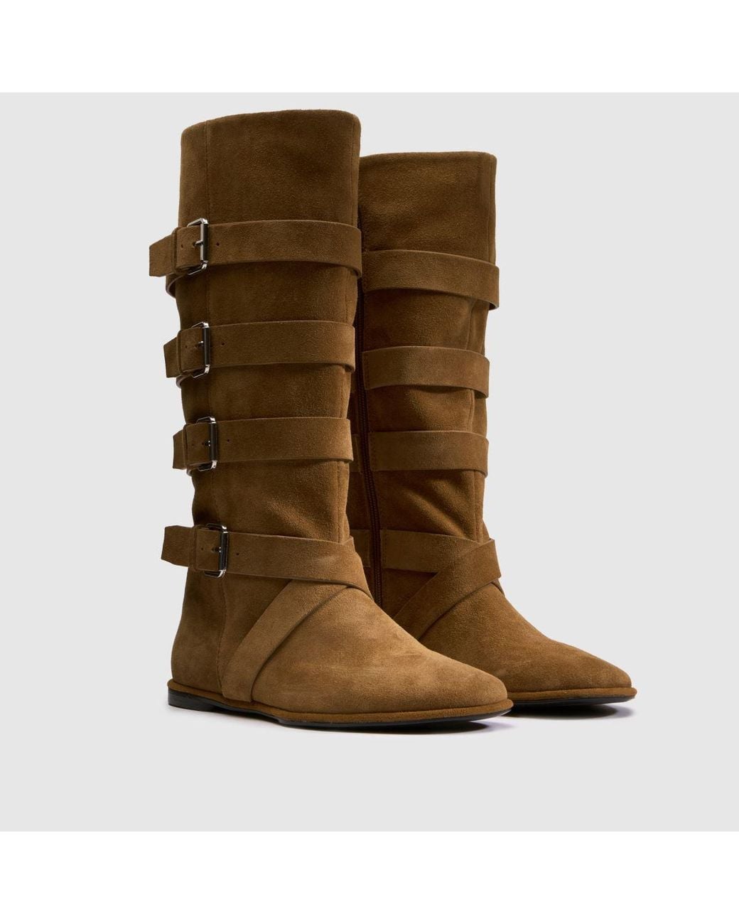 Schuh Brown Dorsten Suede Pirate Boots