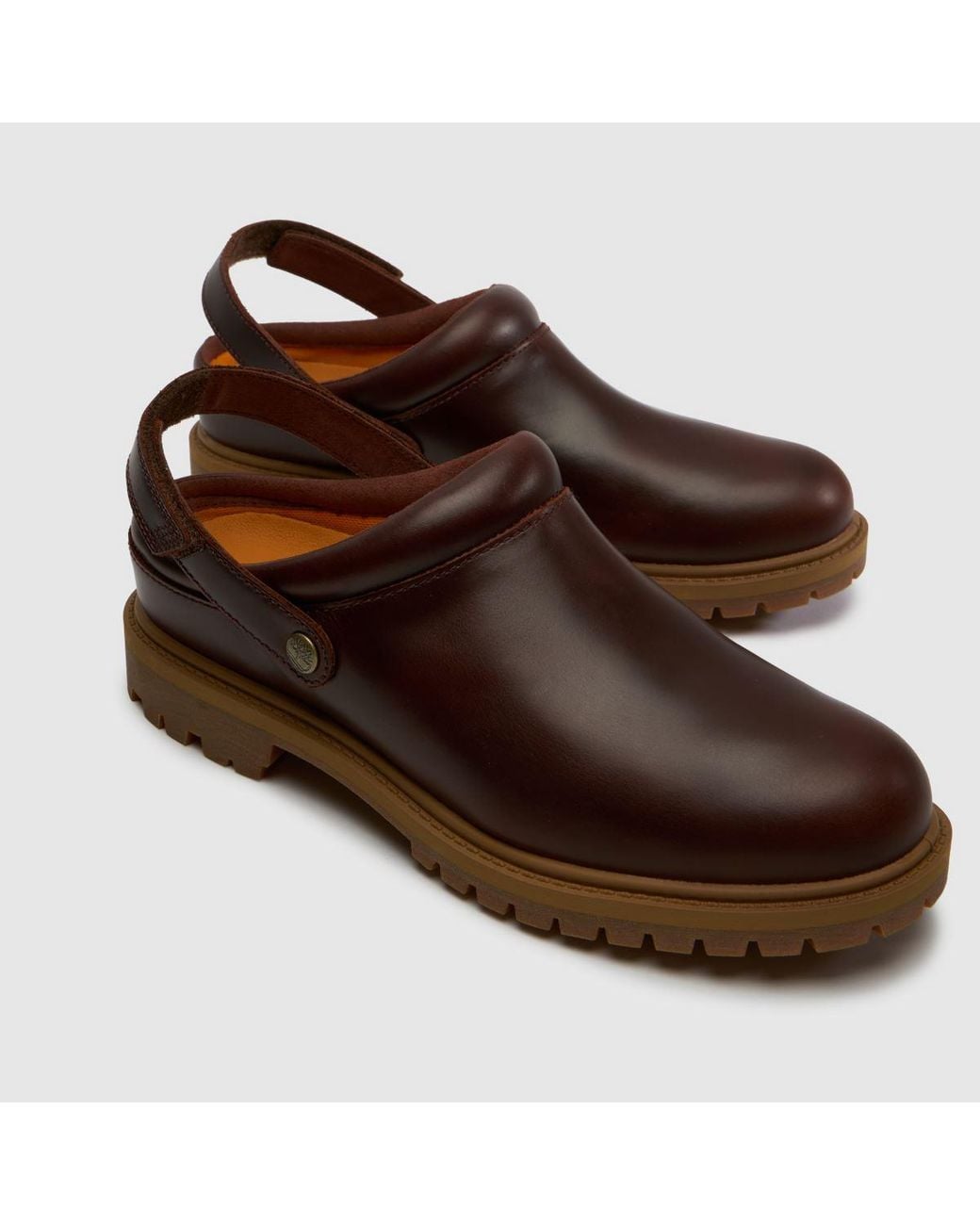 Timberland Brown Premium Clog Flats