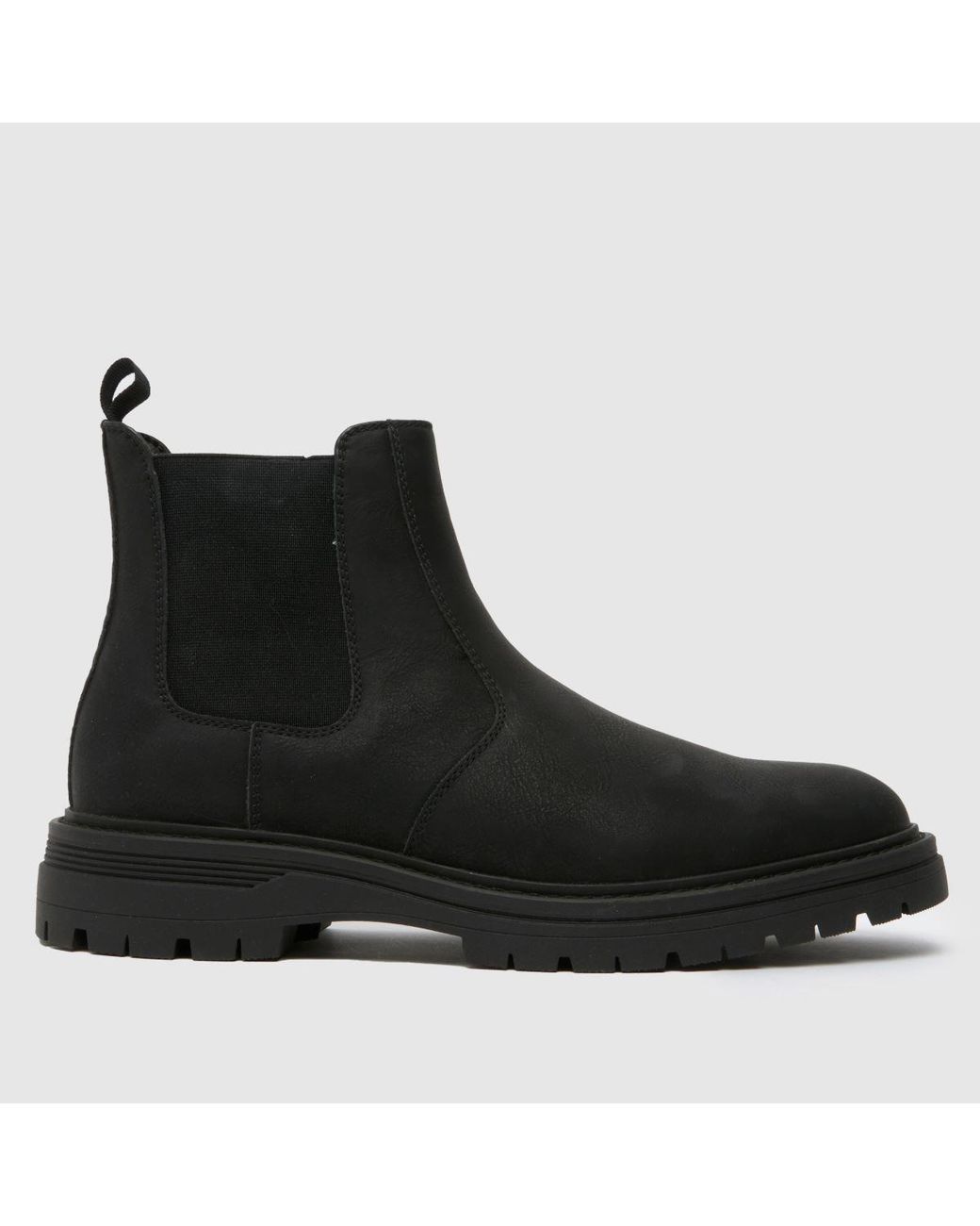 Schuh Black Dion Chunky Chelsea Boots for men