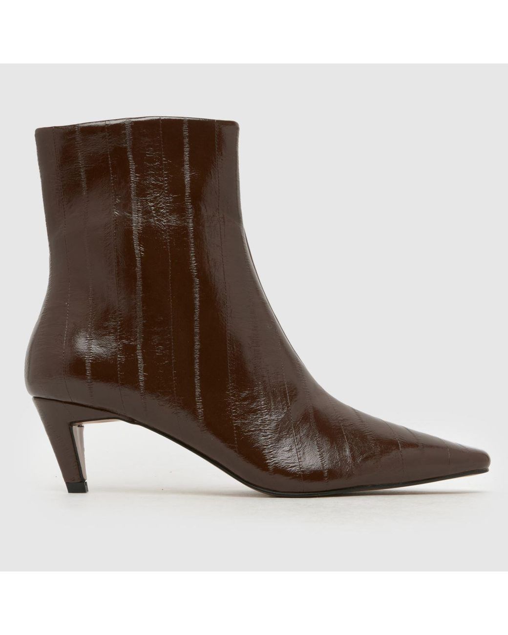 Schuh Brown Brooklyn Kitten Heel Boots