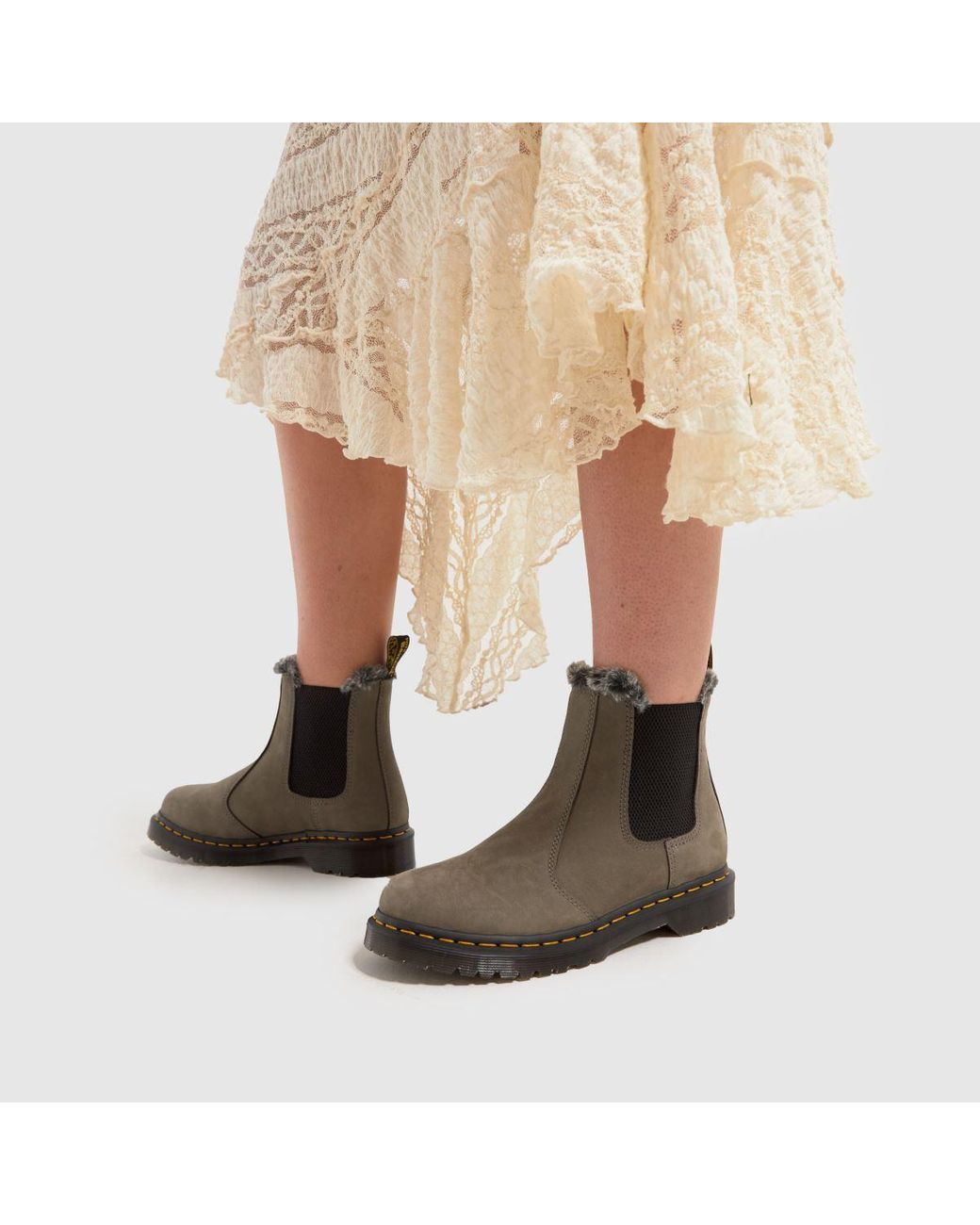 Leonore fur lined brown deals