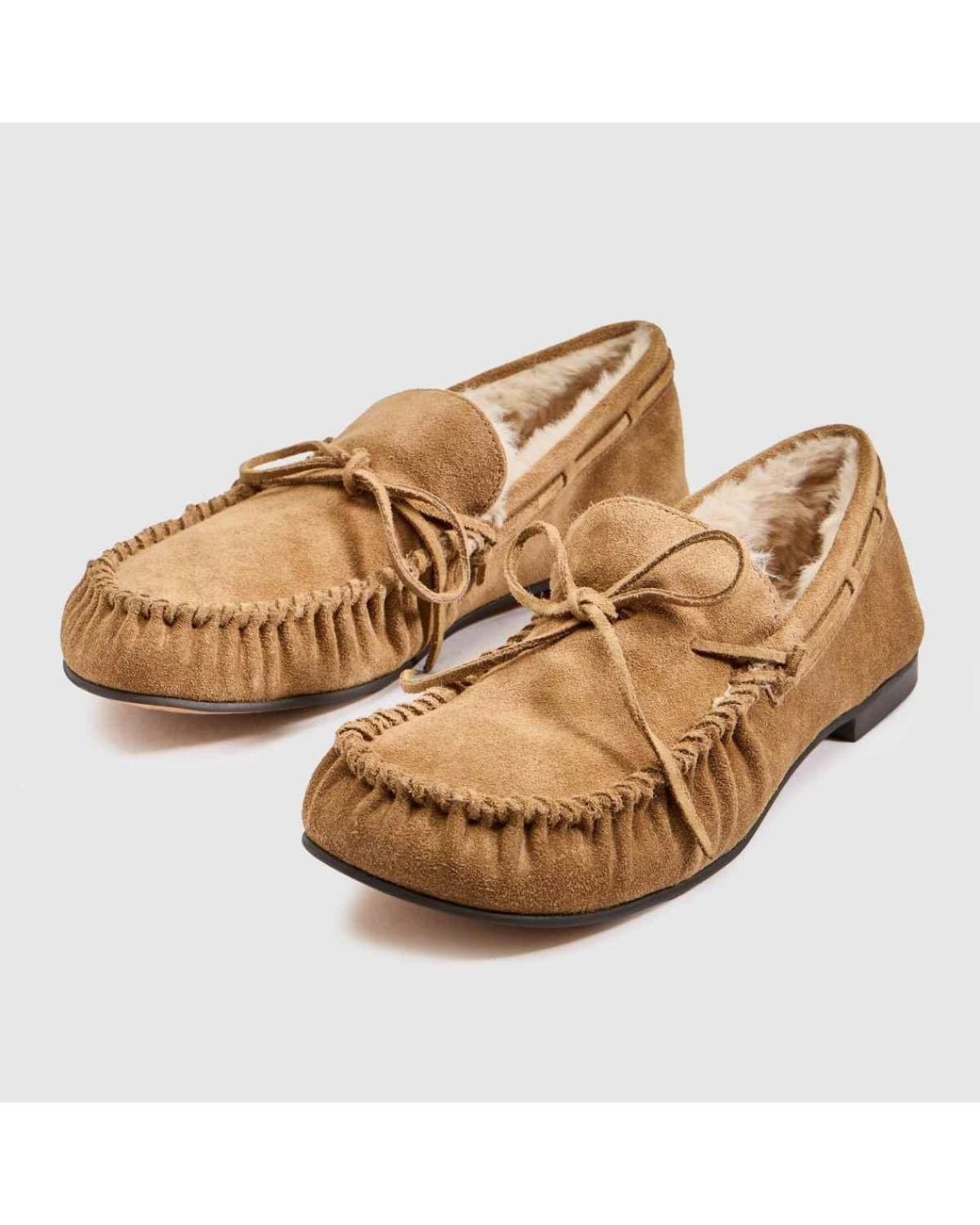Bibi Lou Brown Balance Loafer Flats
