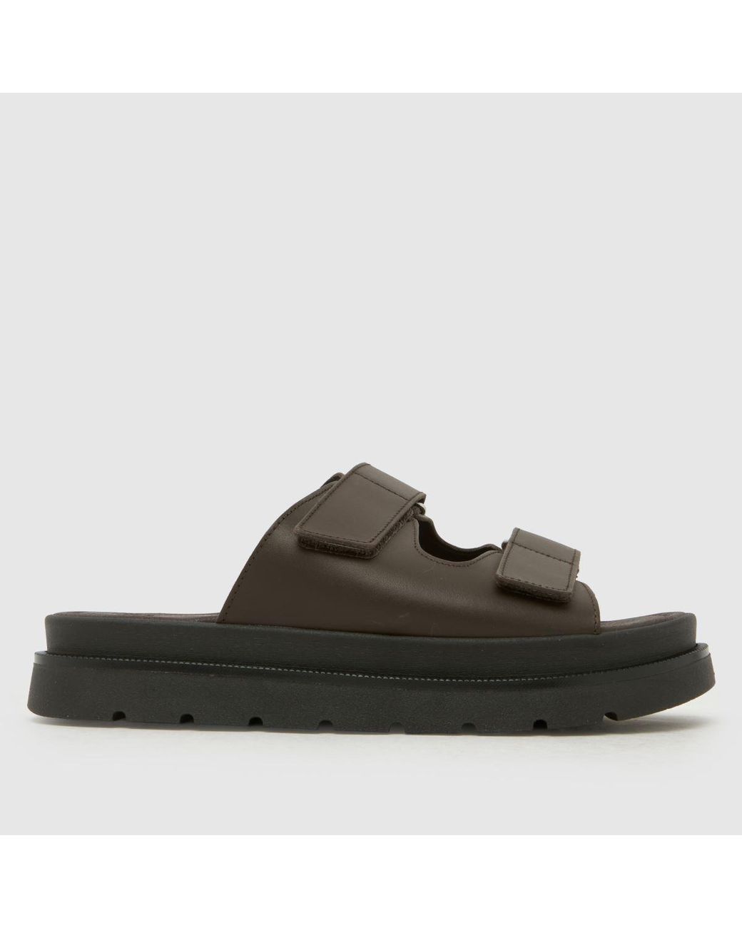 Schuh Brown Trina Chunky Leather Sandals