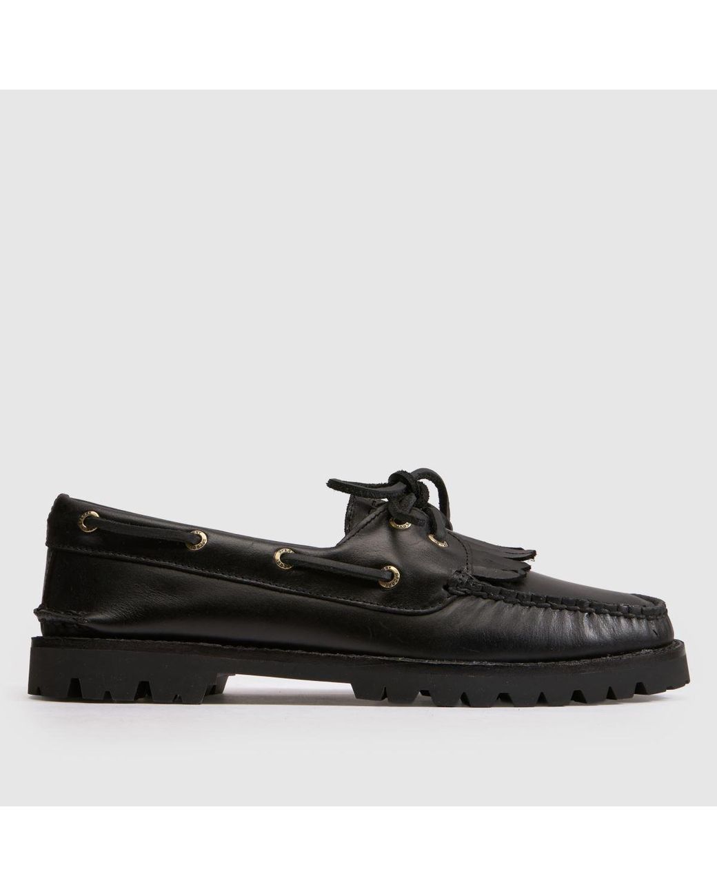 Sperry Top-Sider Black Kilty Lug Boat Flats