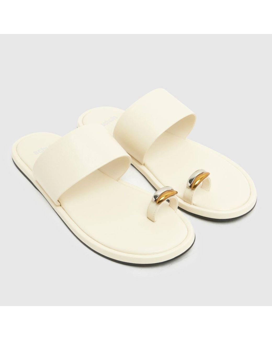 Schuh Metallic Thyme Metal Toe Loop Sandals