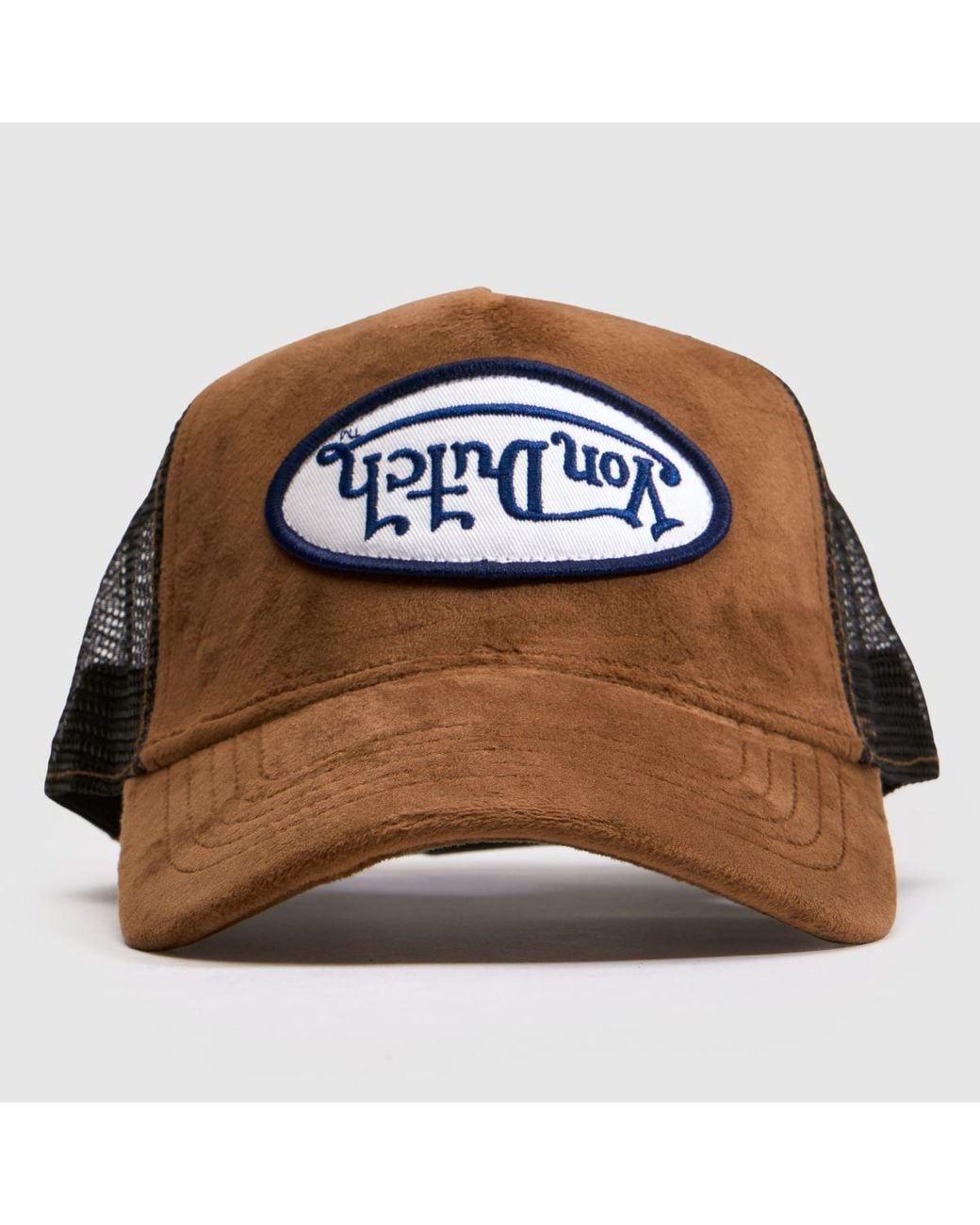Von Dutch Brown Velvet Trucker Cap