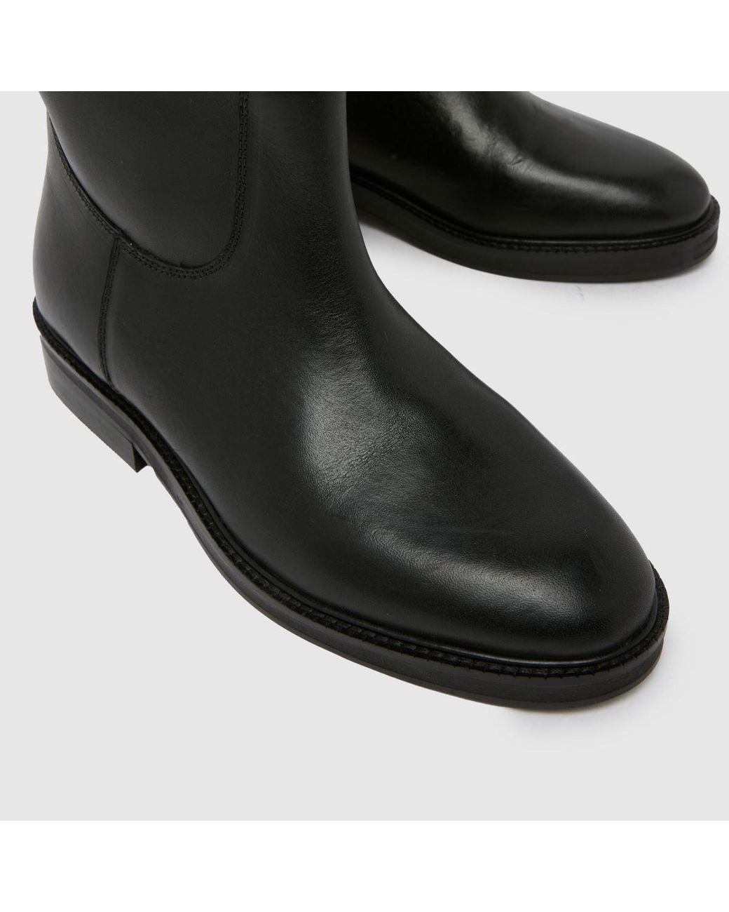 Schuh Black Daffodil Leather Riding Boots