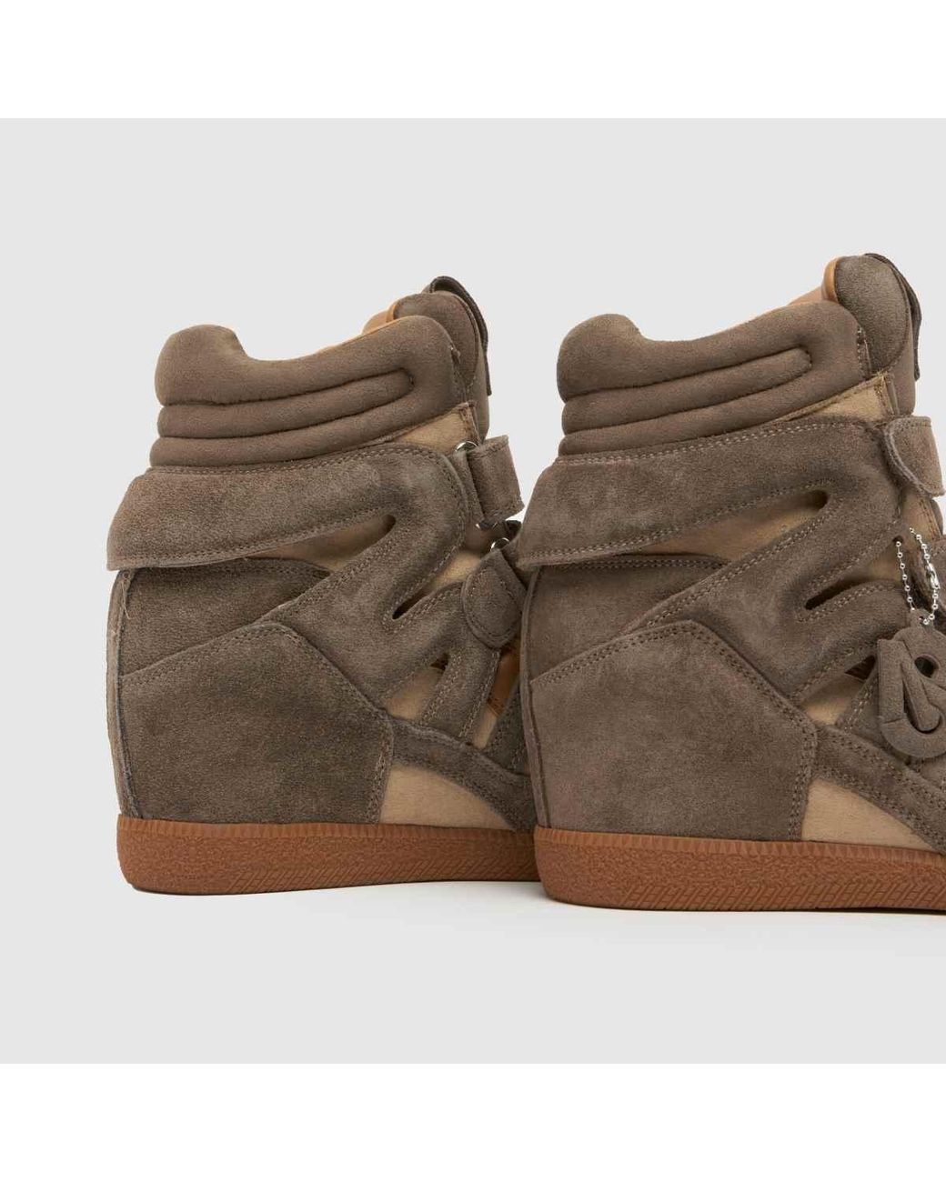 Steve Madden Brown Mavis Wedge Trainers