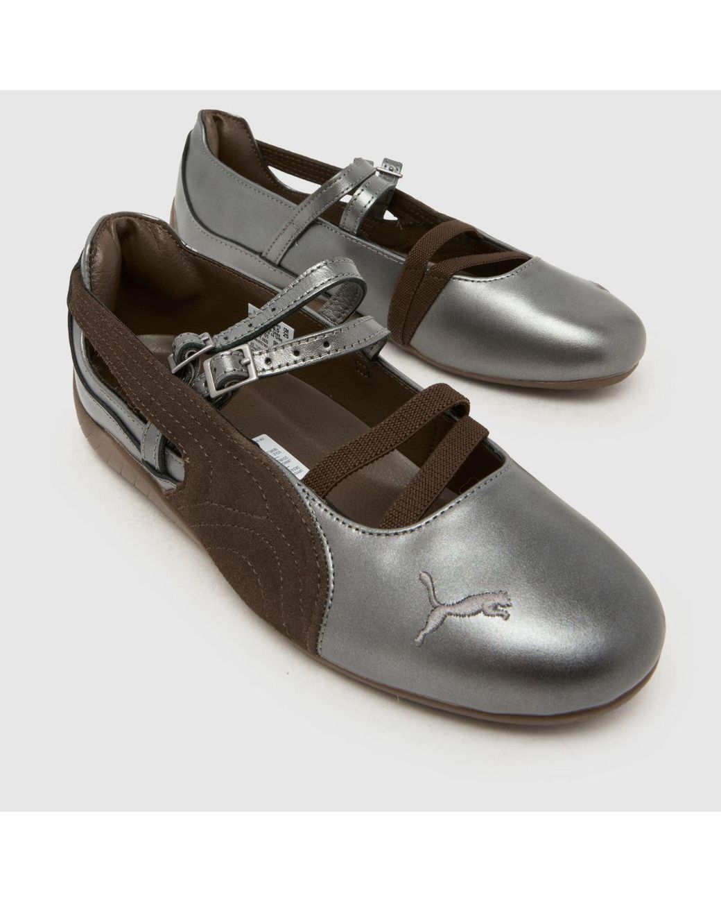 PUMA Brown Speedcat Ballet Trainers