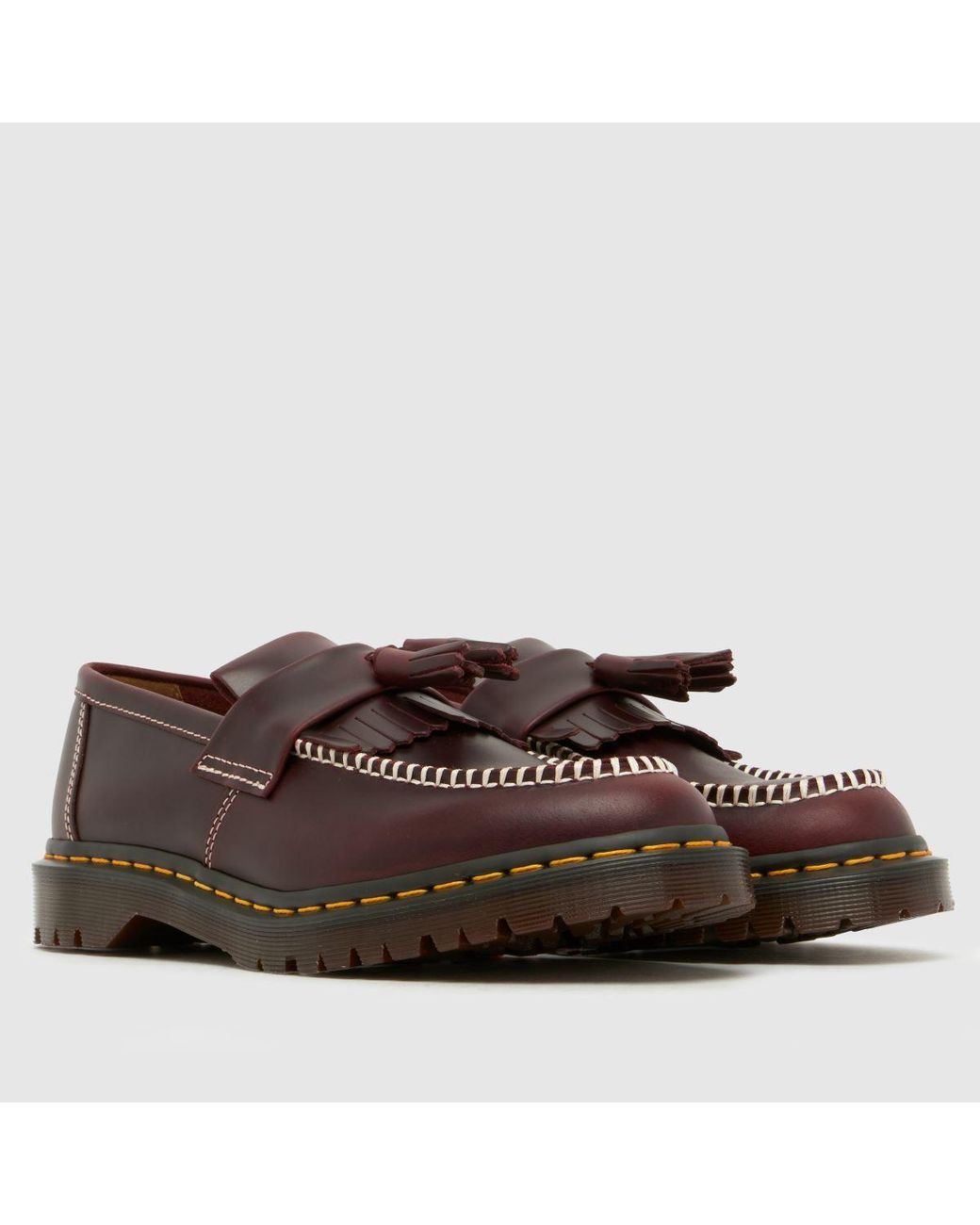 Dr. Martens Brown Adrian Ben Tassel Loafer Shoes for men