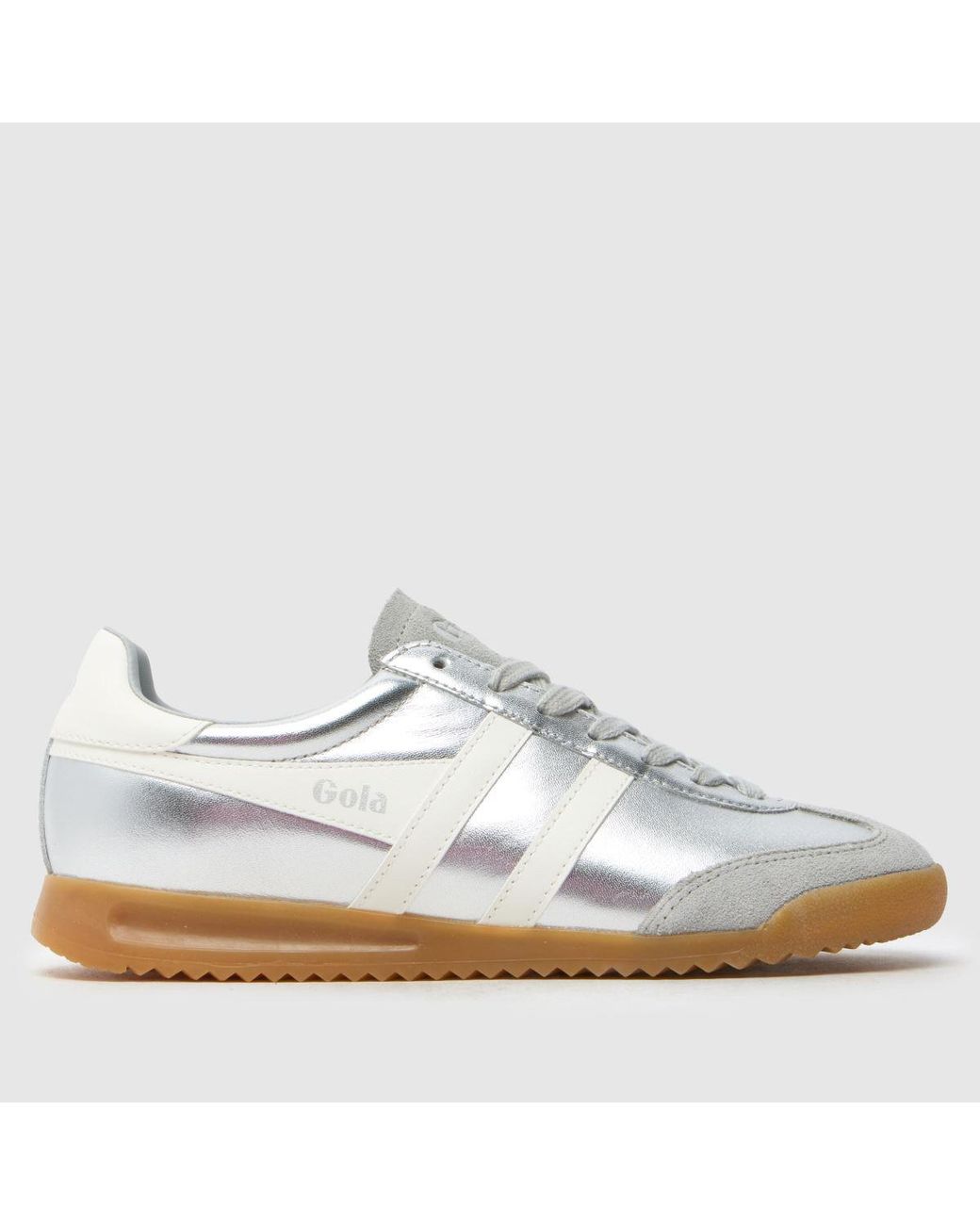 Gola White Torpedo Glimmer Trainers