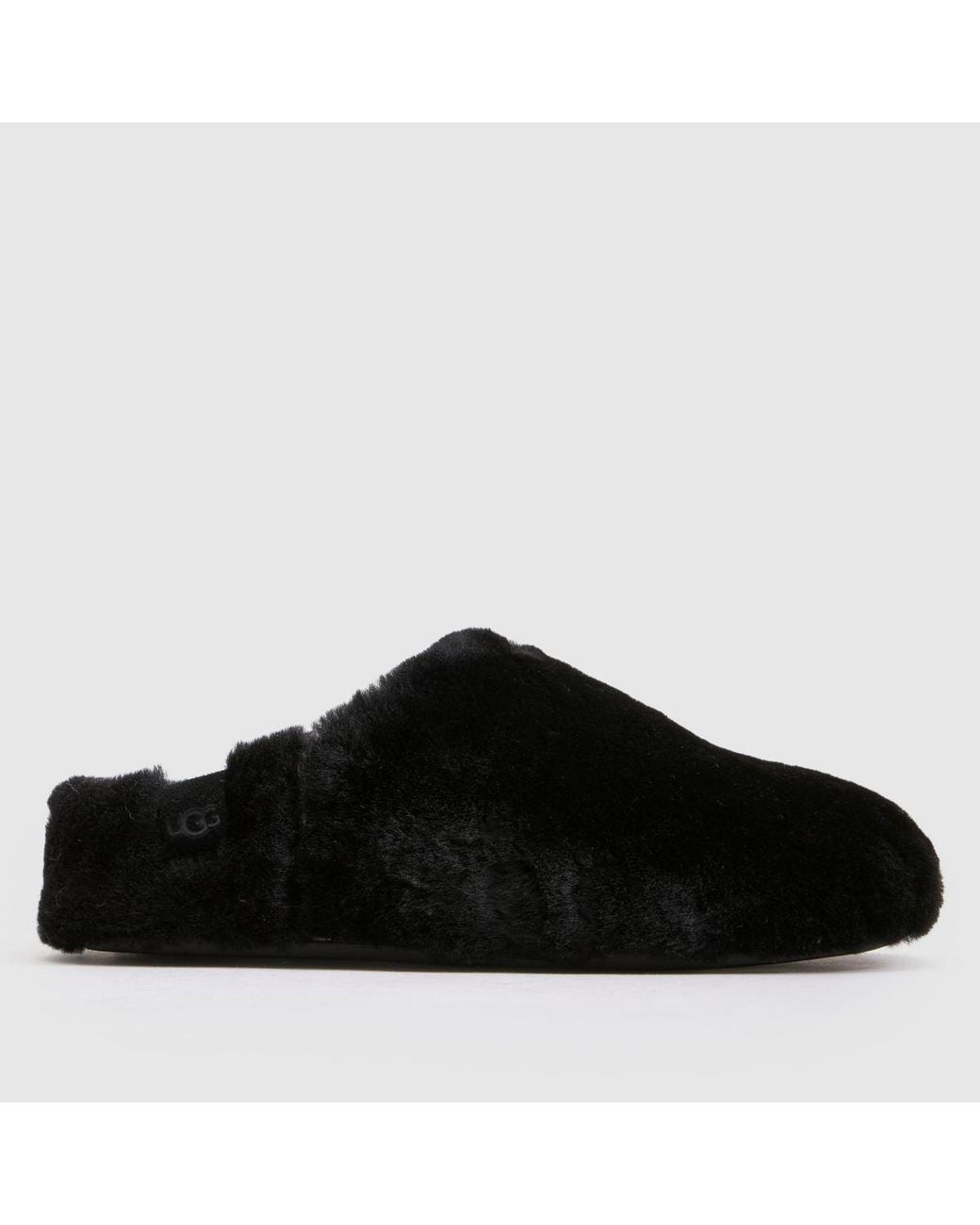 Ugg Black Elea Fluffed Slip-On Slippers
