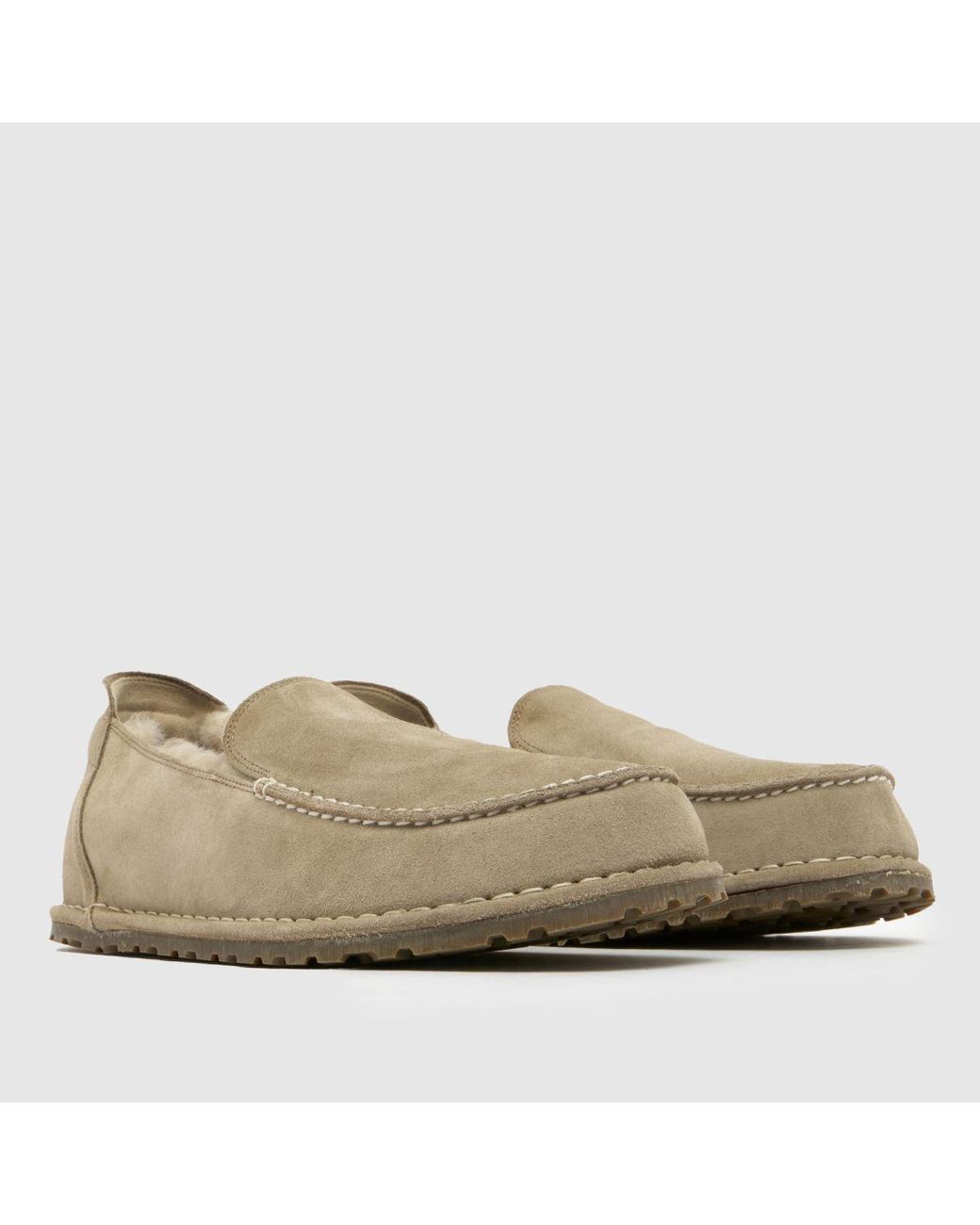 Birkenstock Natural Utti Shearling Shoes for men