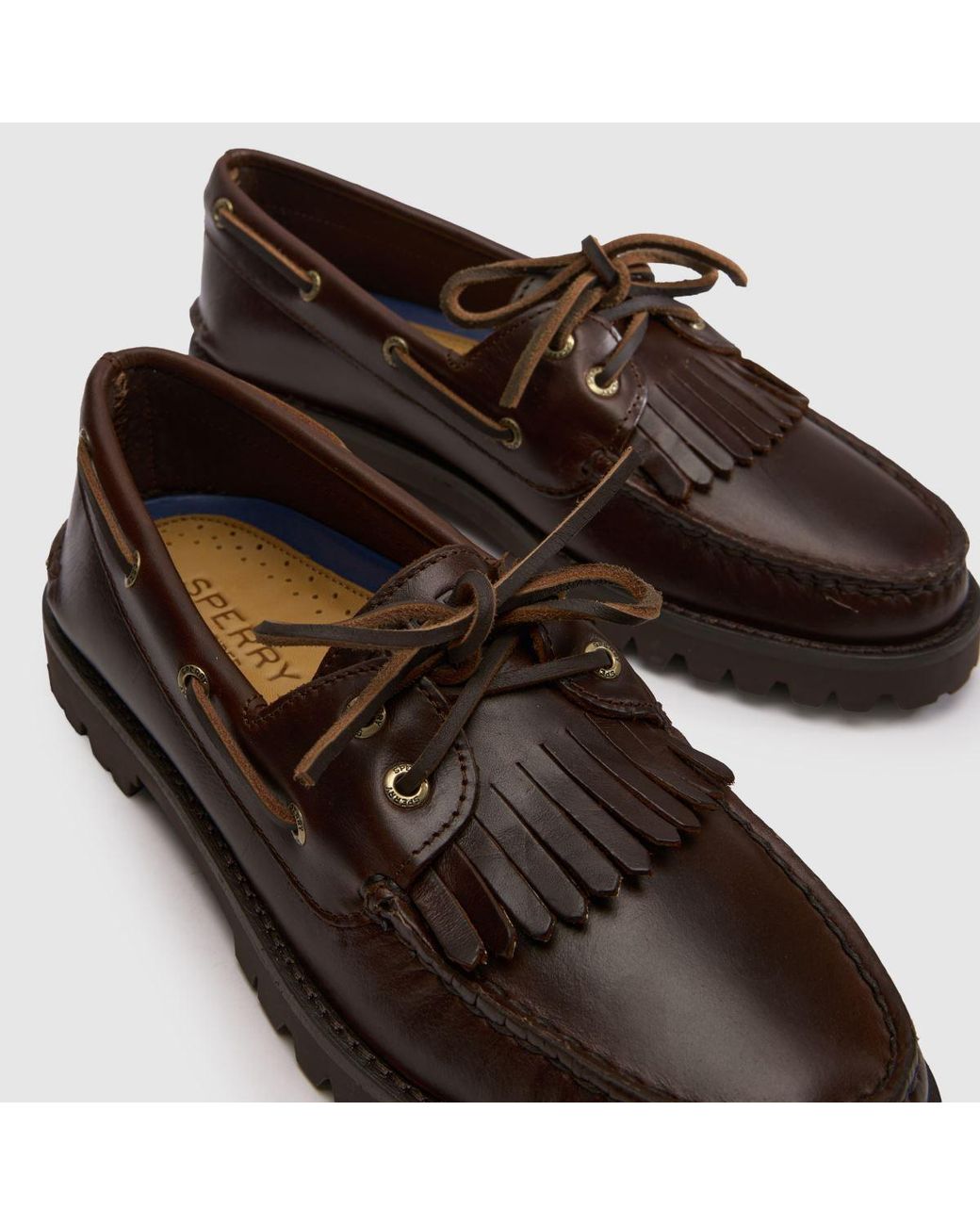 Sperry Top-Sider Brown Kilty Lug Boat Flats