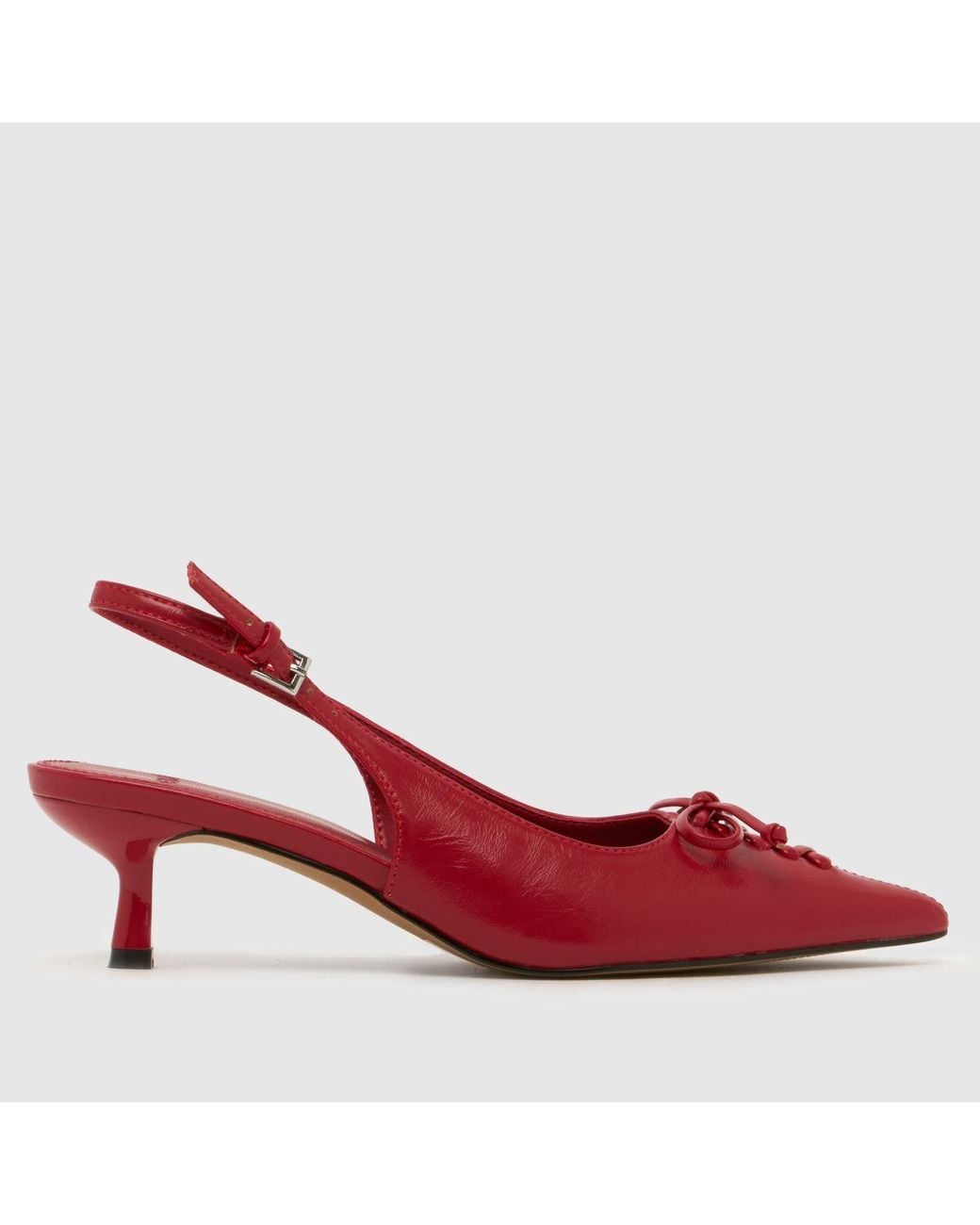 Schuh Red Story Bow Court Heel High Heels