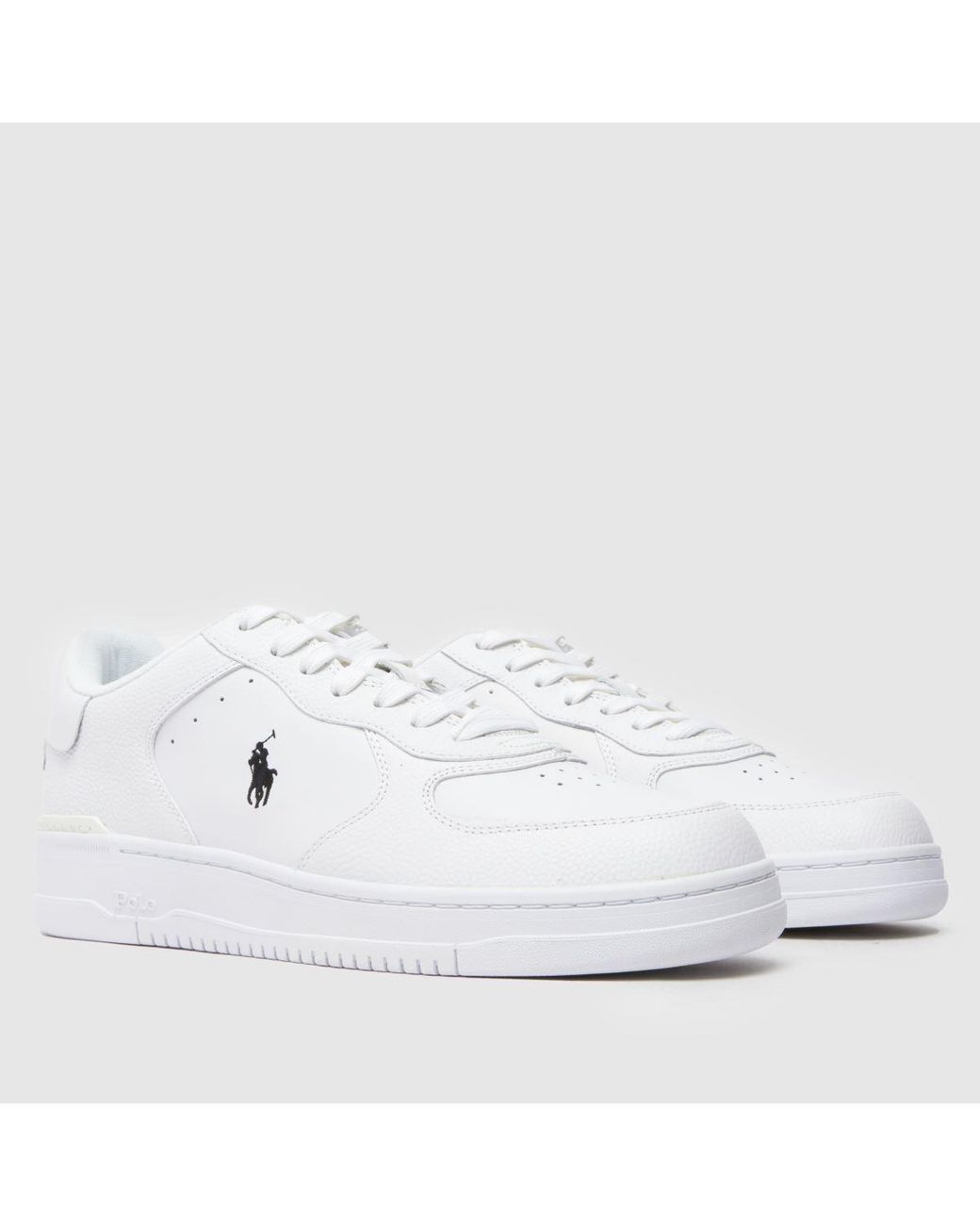 Polo Ralph Lauren White Masters Court Trainers for men