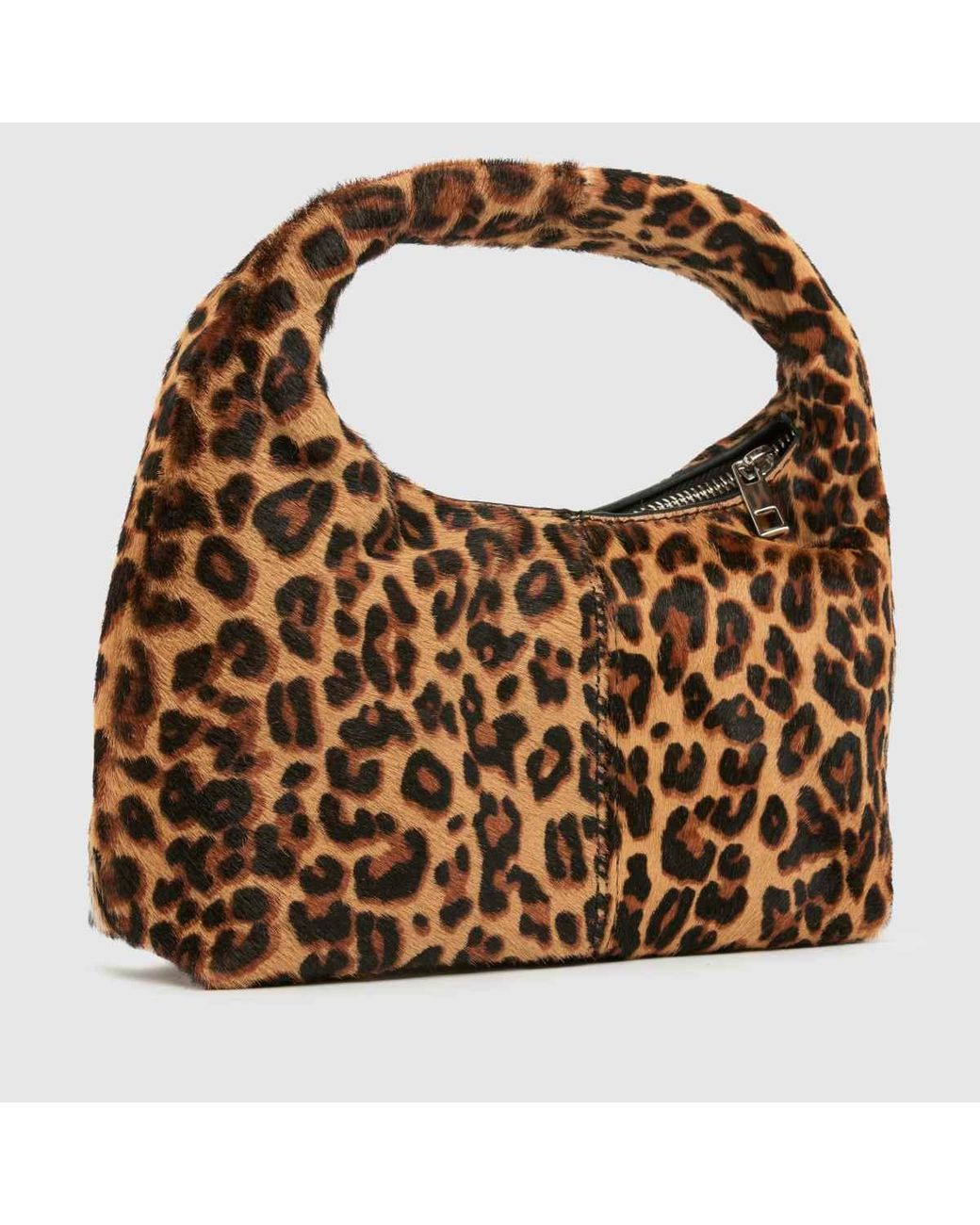 Schuh Brown Jazmin Leather Leopard Bag
