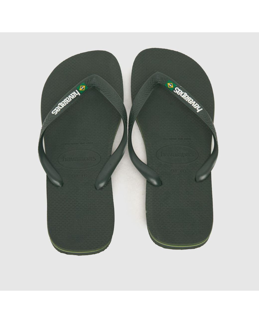 Havaianas Green Brasil Logo Flip Flops for men