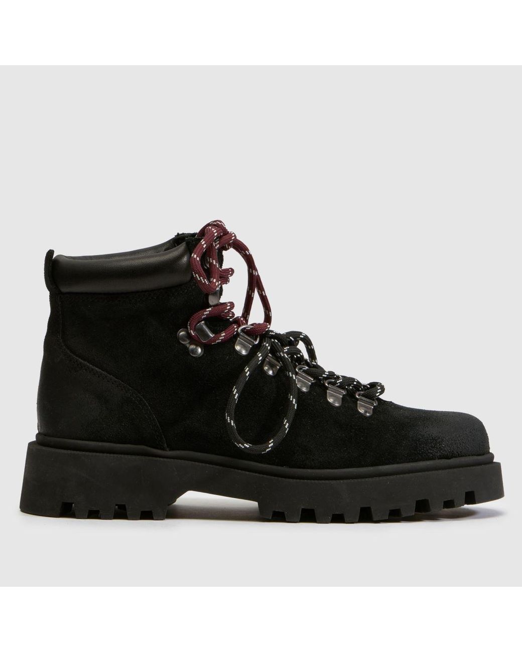 Schuh Black Candice Suede Hiker Boots