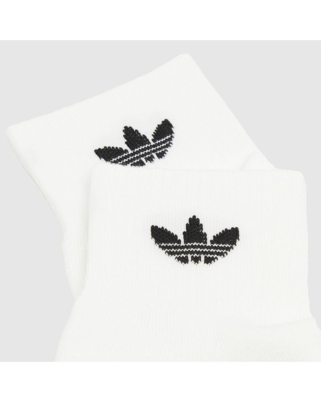 Adidas White Originals Ankle Socks 6 Pack