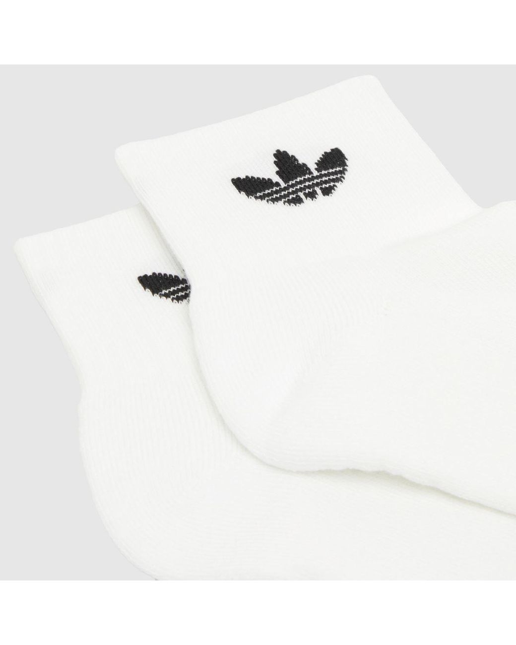 Adidas White Originals Ankle Socks 6 Pack