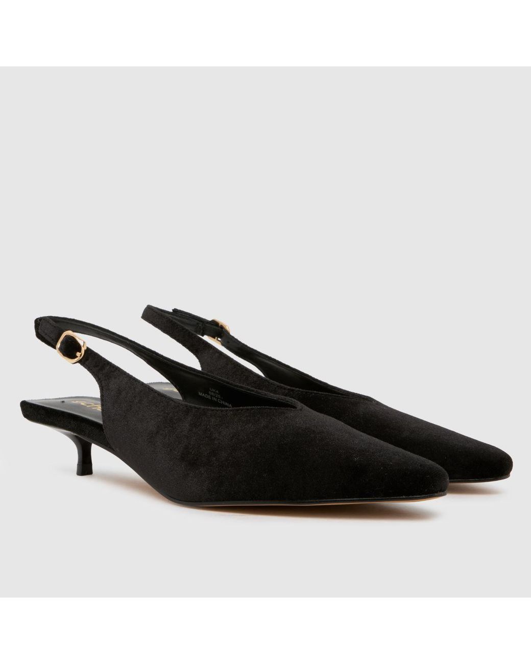 Schuh Black Soraya Court High Heels