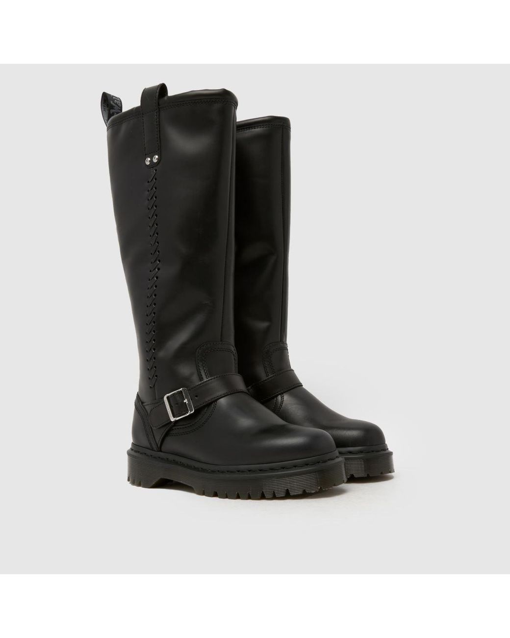 Dr. Martens Black Anistone Knee Hi Boots