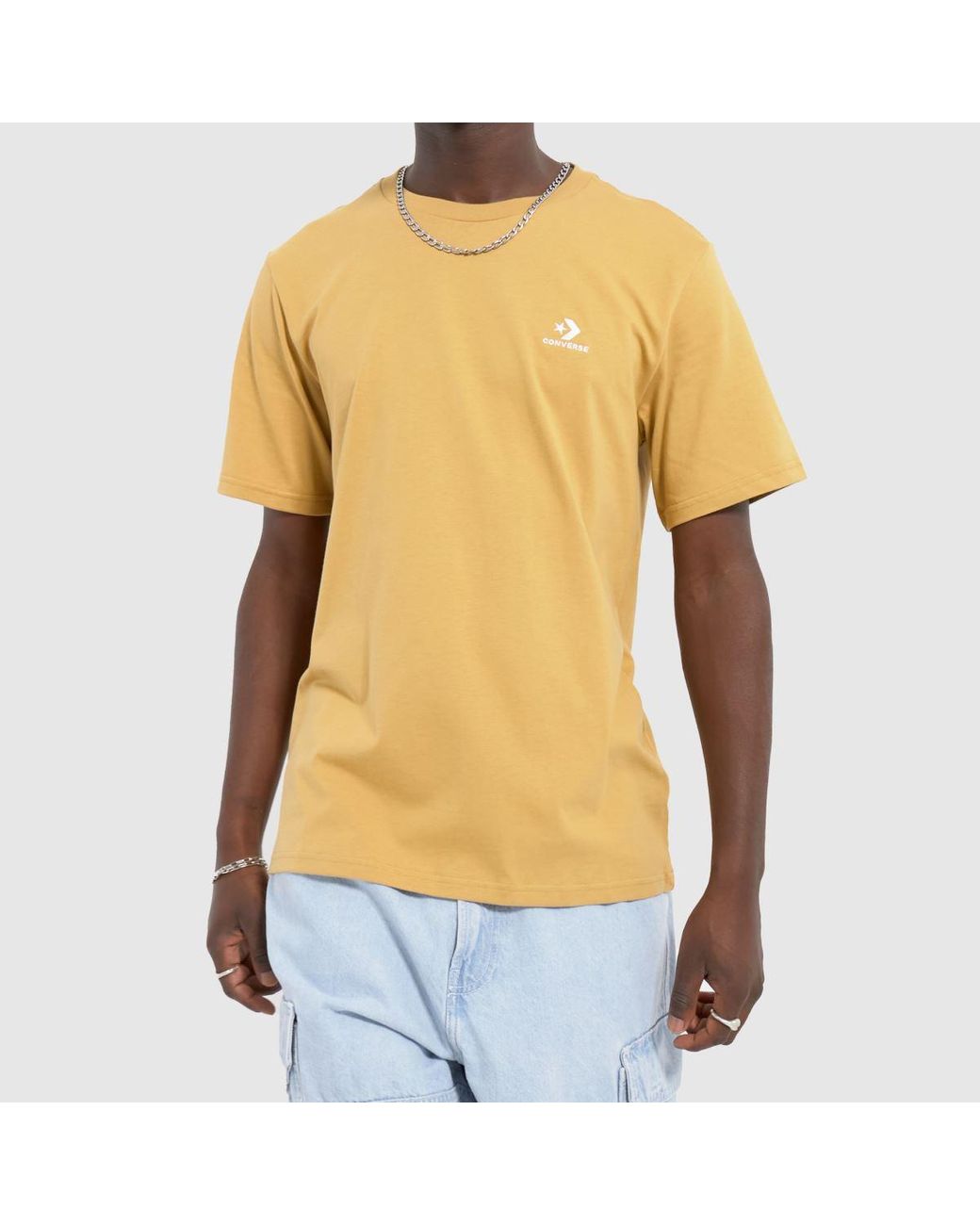 Converse Go To Embroidered Star T shirt In in Yellow for Men Lyst UK