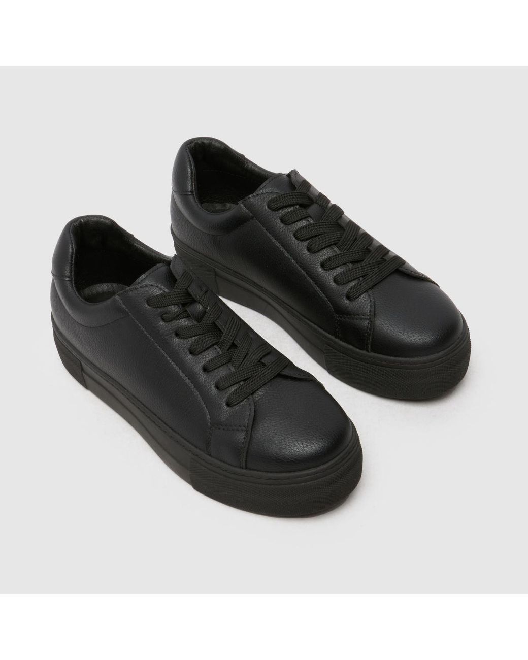 Schuh Black Marley Platform Trainers