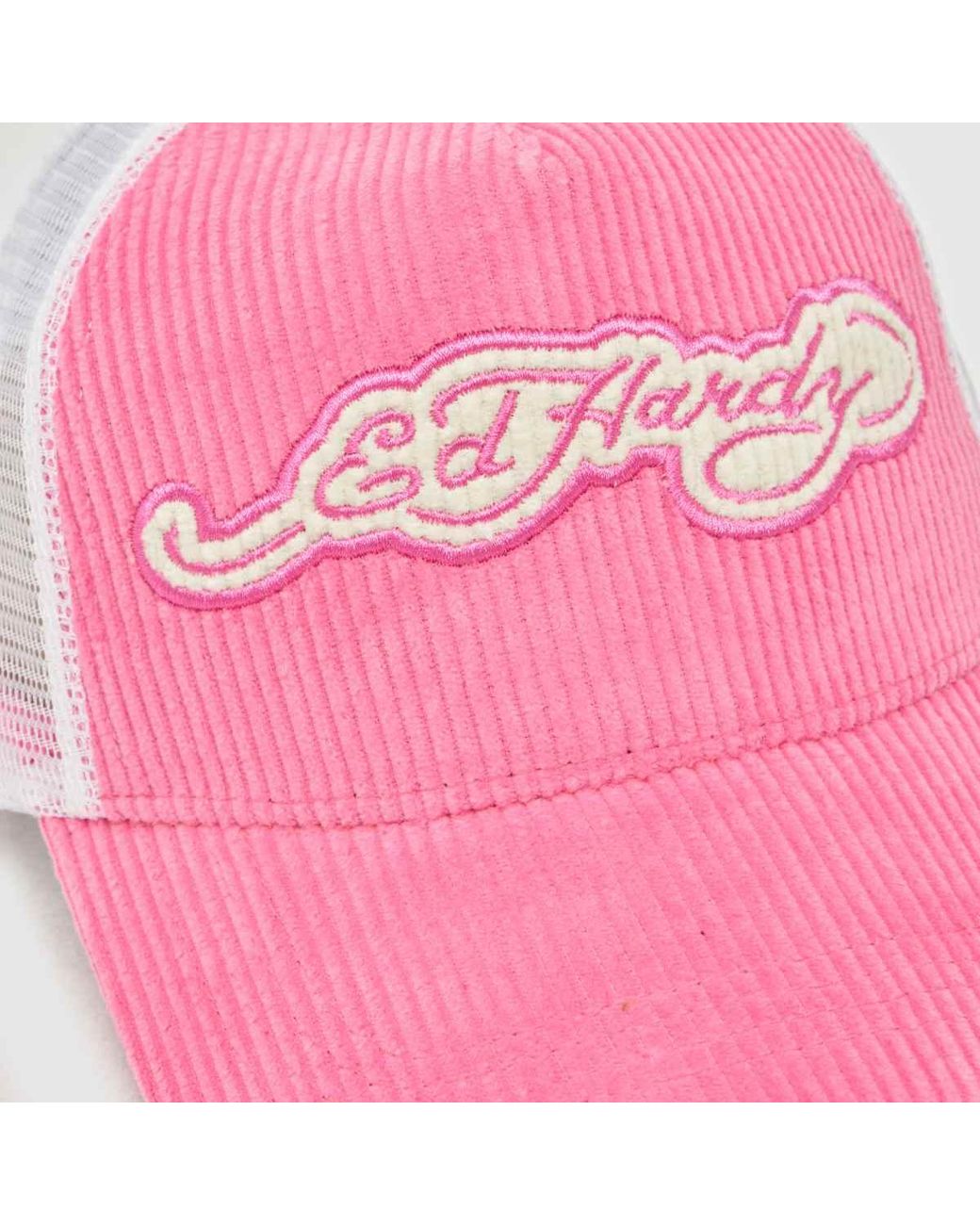 Ed Hardy Pink Panel Trucker Cap