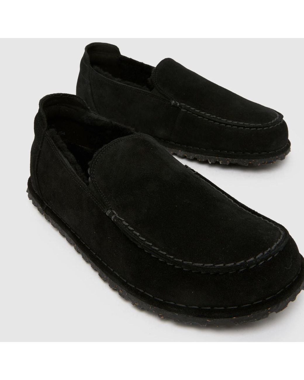Birkenstock Black Utti Shearling Shoes for men