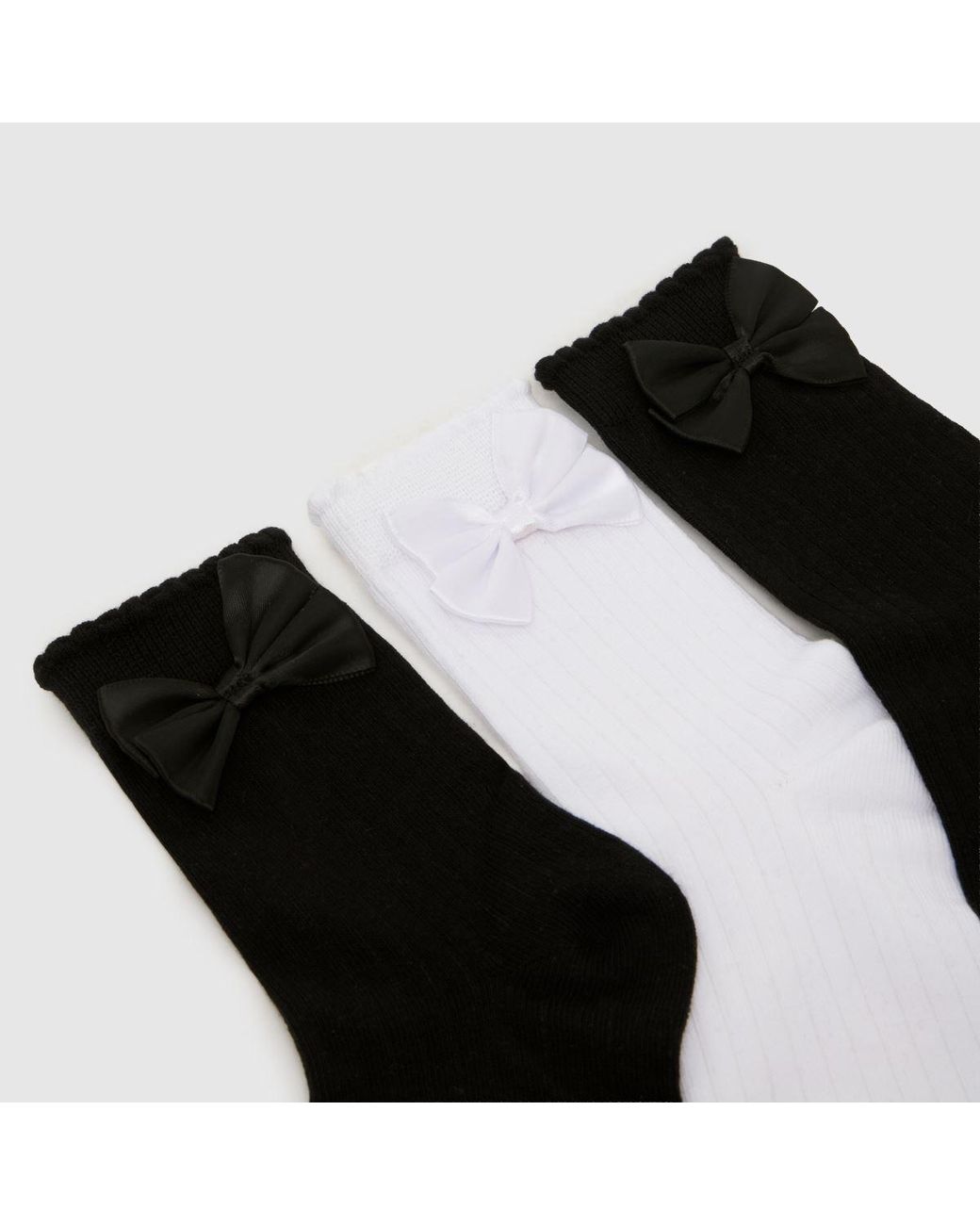 Schuh Black Bow Crew Sock 3Pk