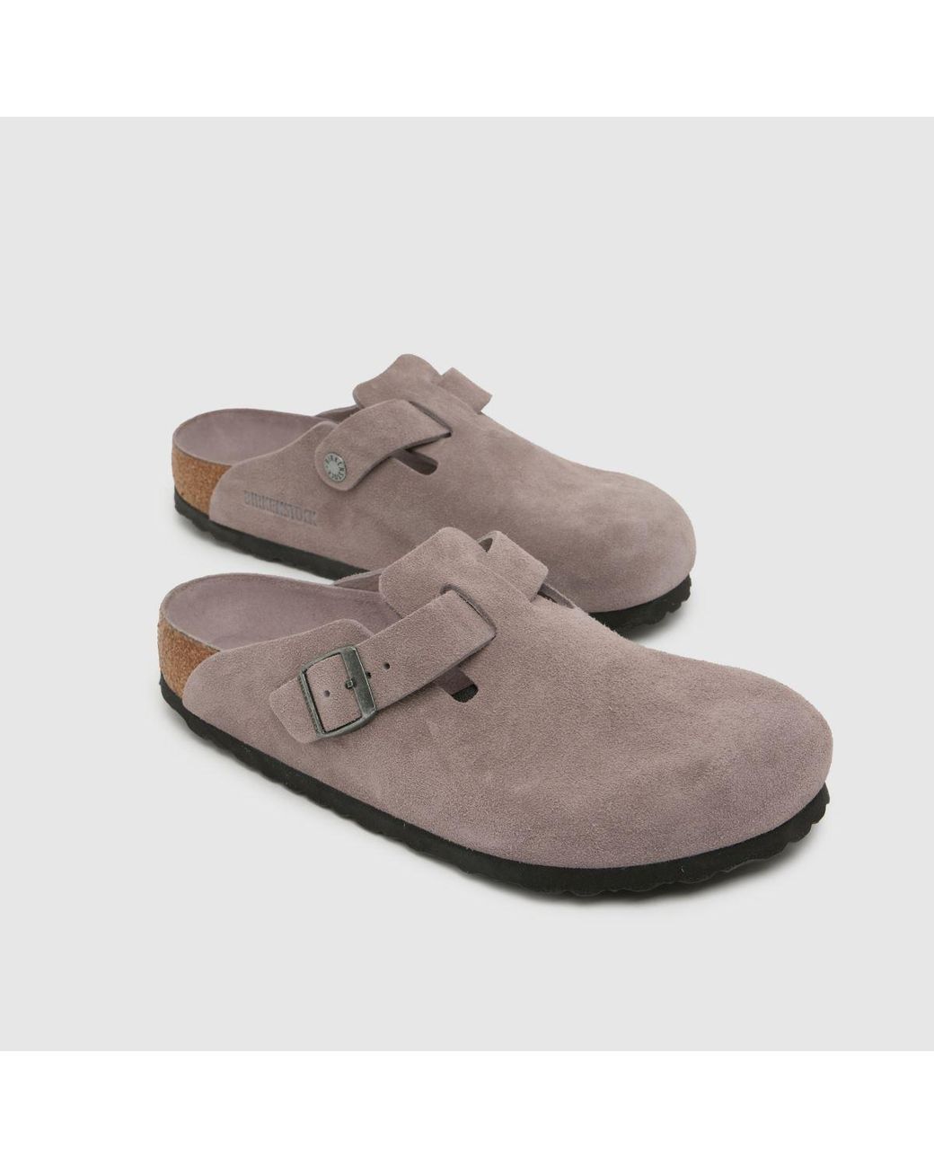 Birkenstock Brown Boston Soft Footbed Clog Sandals